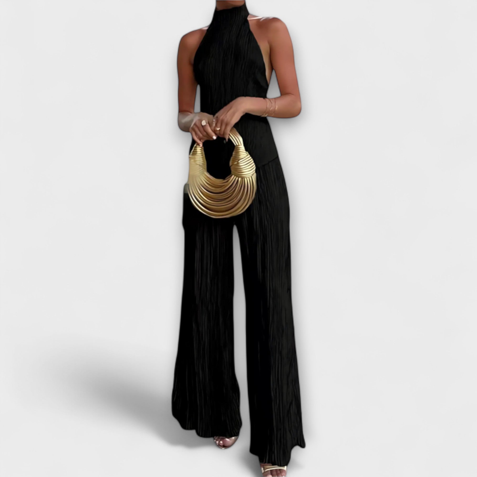 Pilarica - Elegante geplooide asymmetrische set
