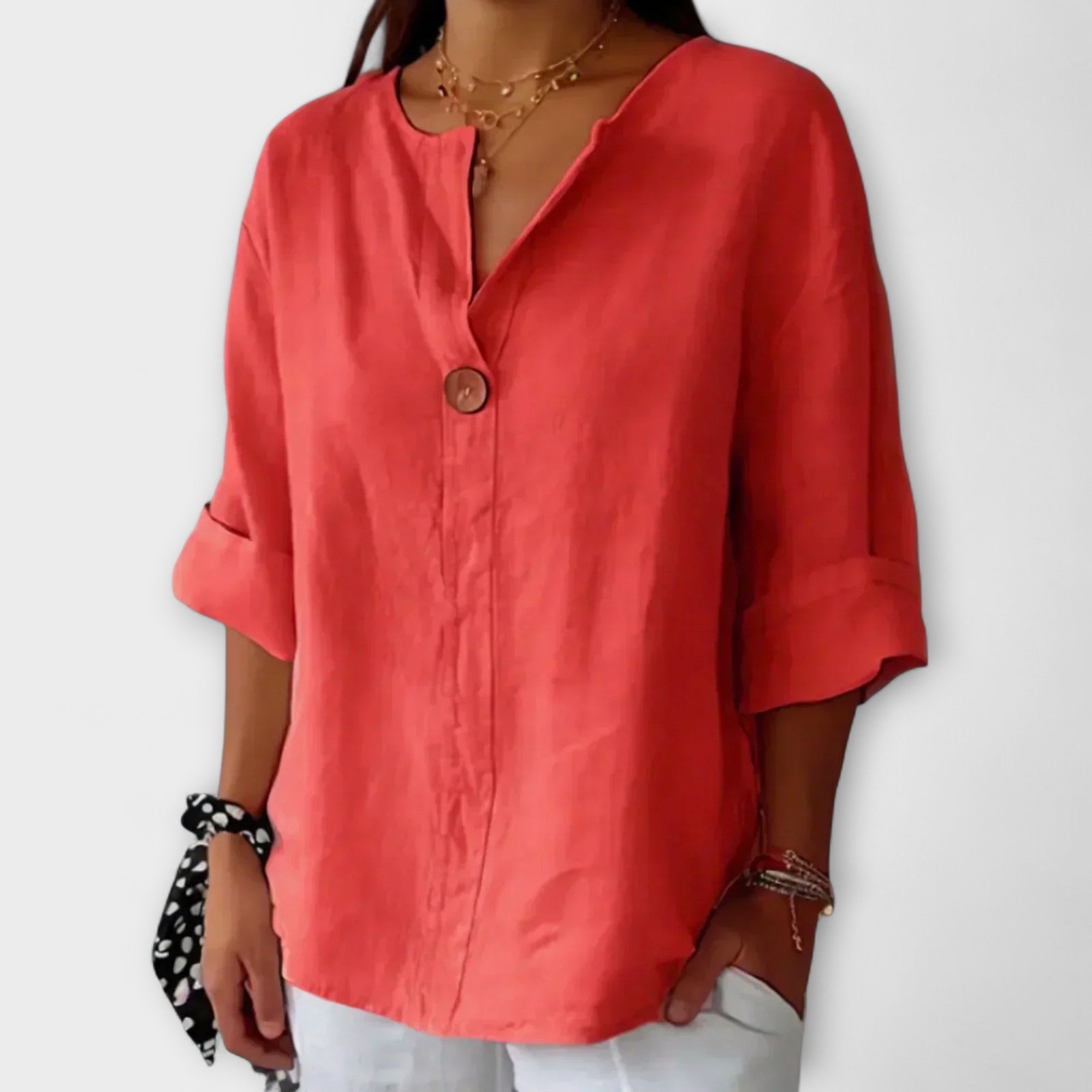 Nicole - Stijlvolle blouse met V-hals