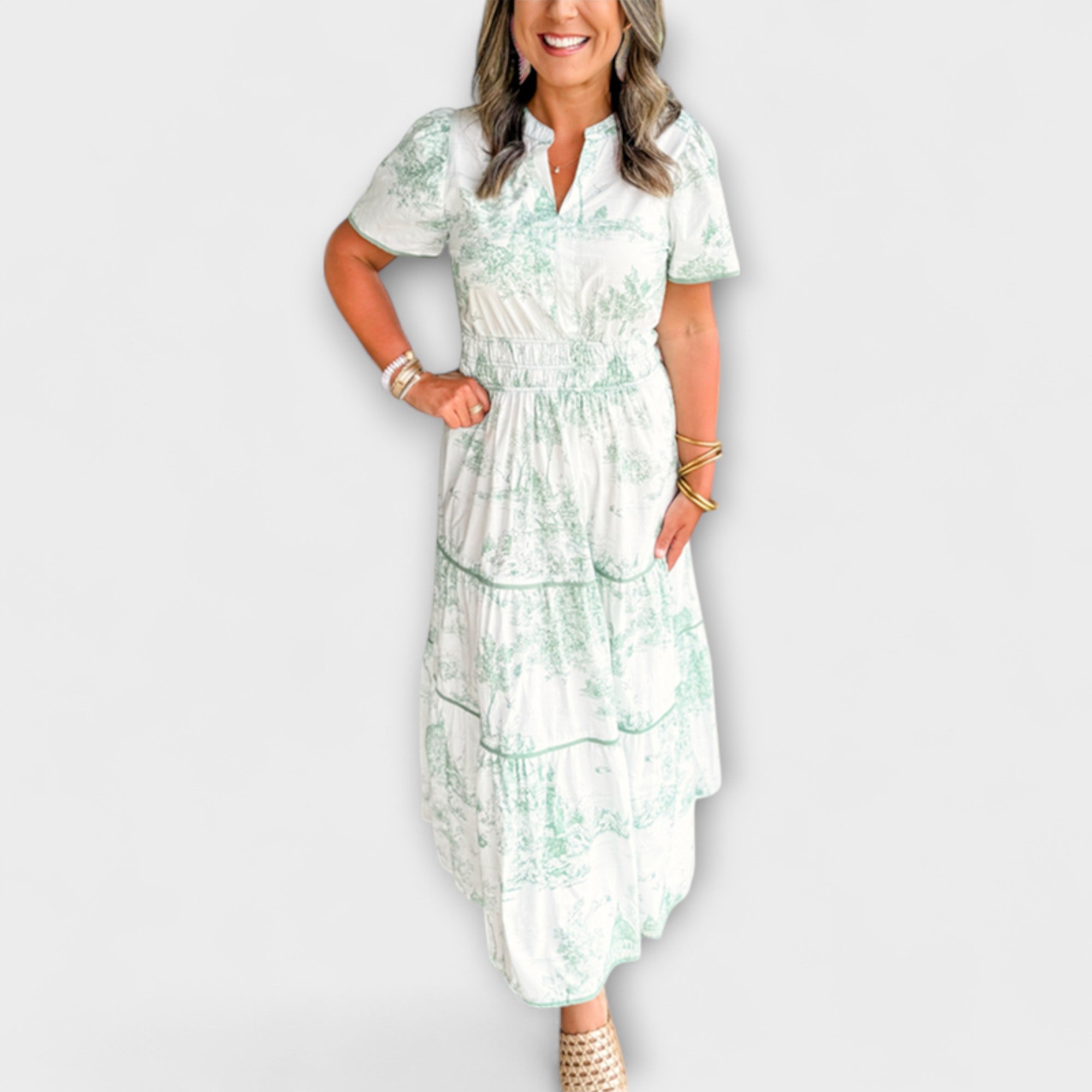 Eliza - Timeless Toilette Maxi Dress