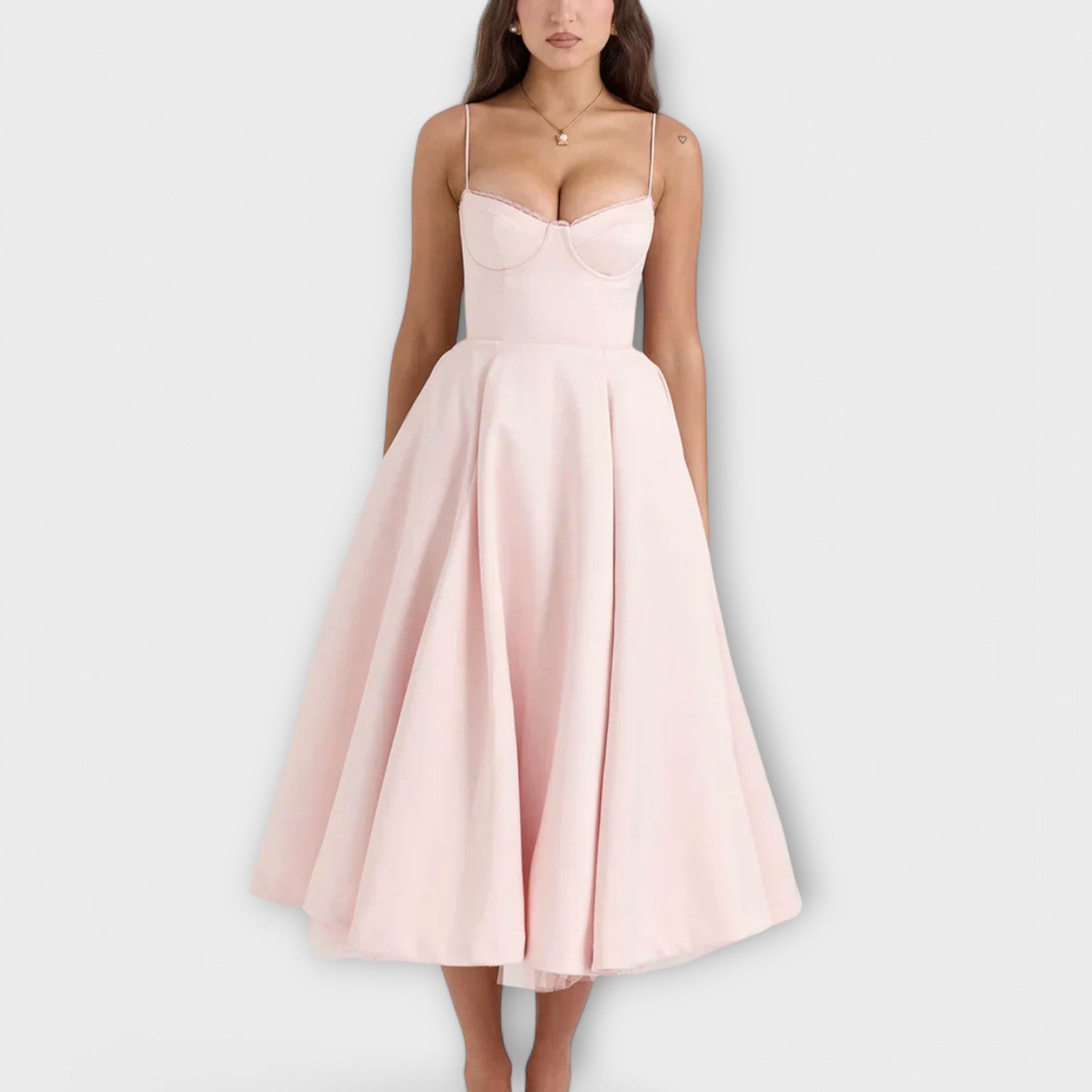 Mélie – Lichte zomerjurk met korsetdetail