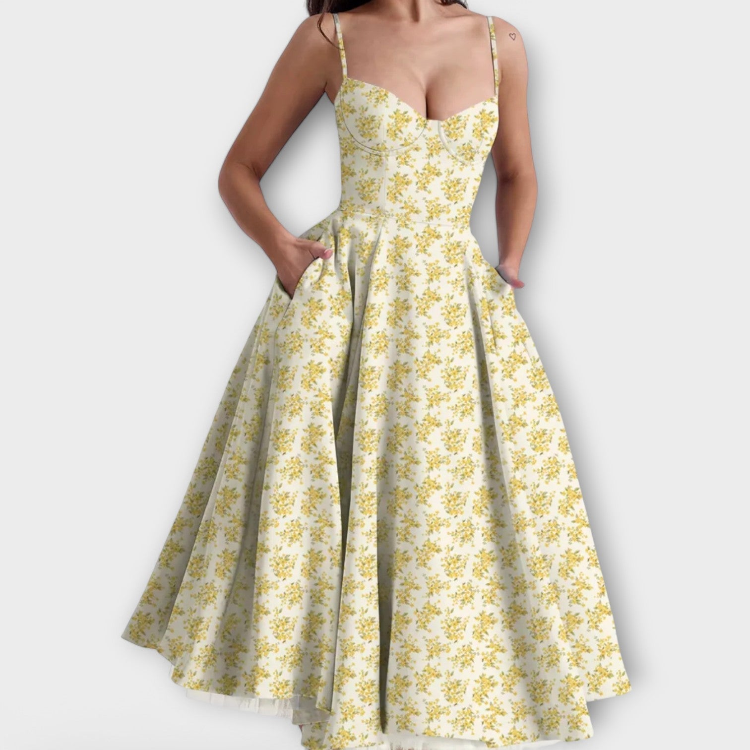 Mélie – Lichte zomerjurk met korsetdetail