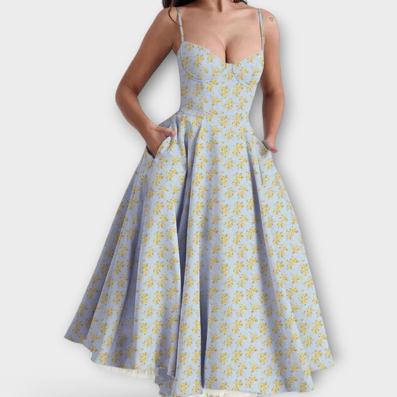 Mélie – Lichte zomerjurk met korsetdetail