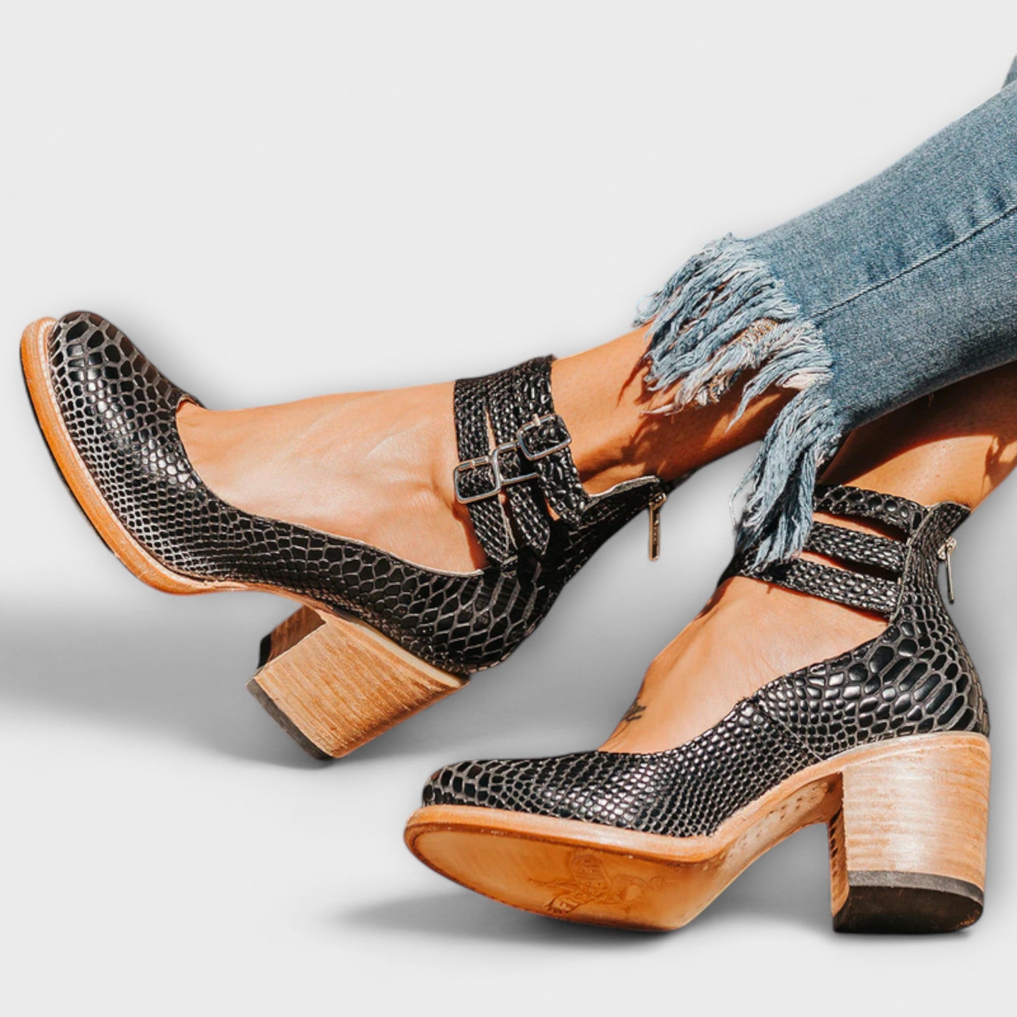 Marisa - Dames schoenen met drievoudige riem