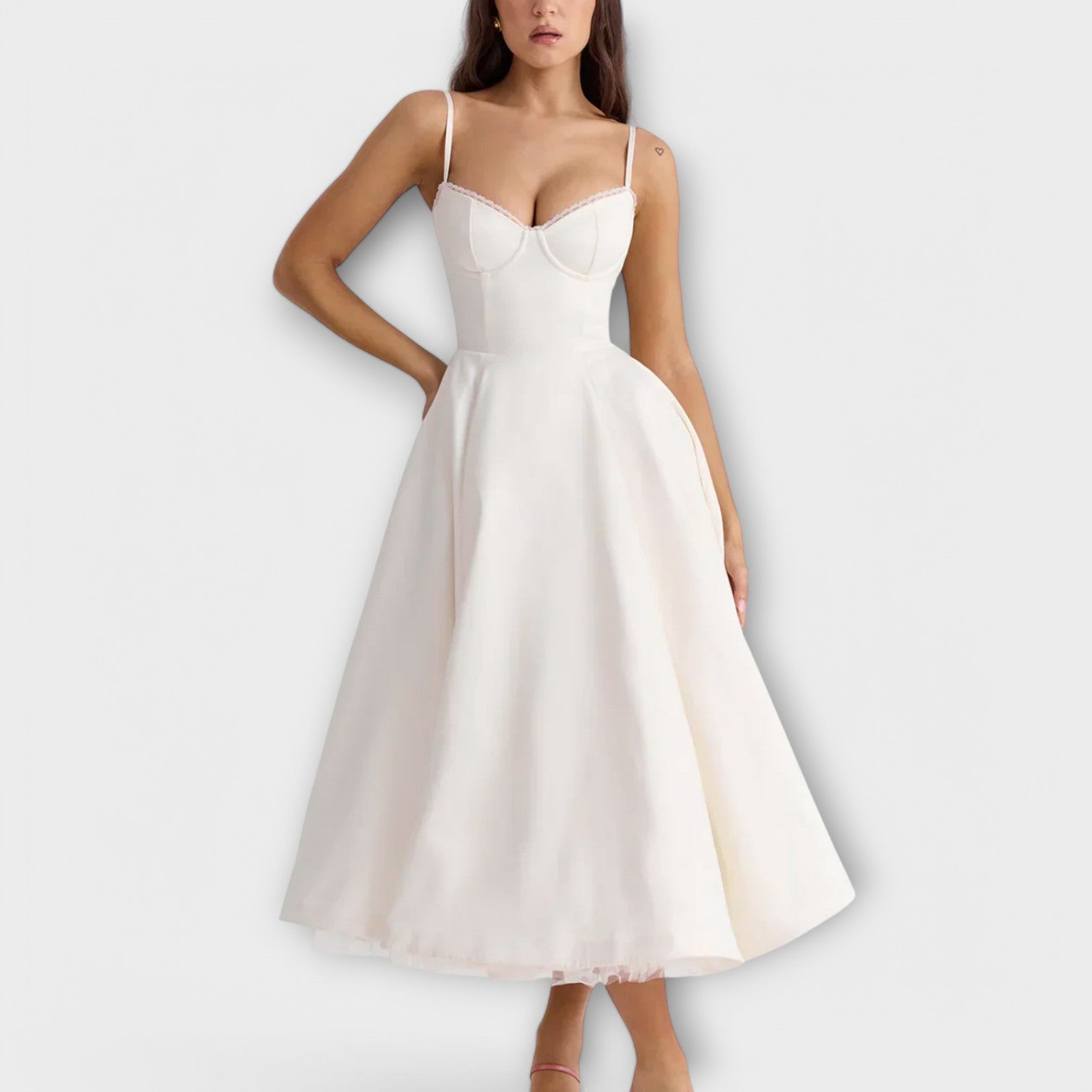 Mélie – Lichte zomerjurk met korsetdetail