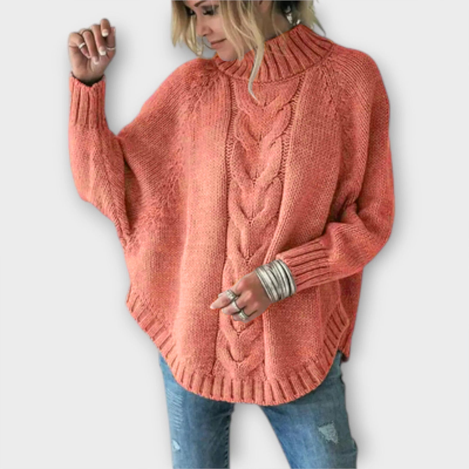 Elysian - Pullover met kabelpatroon