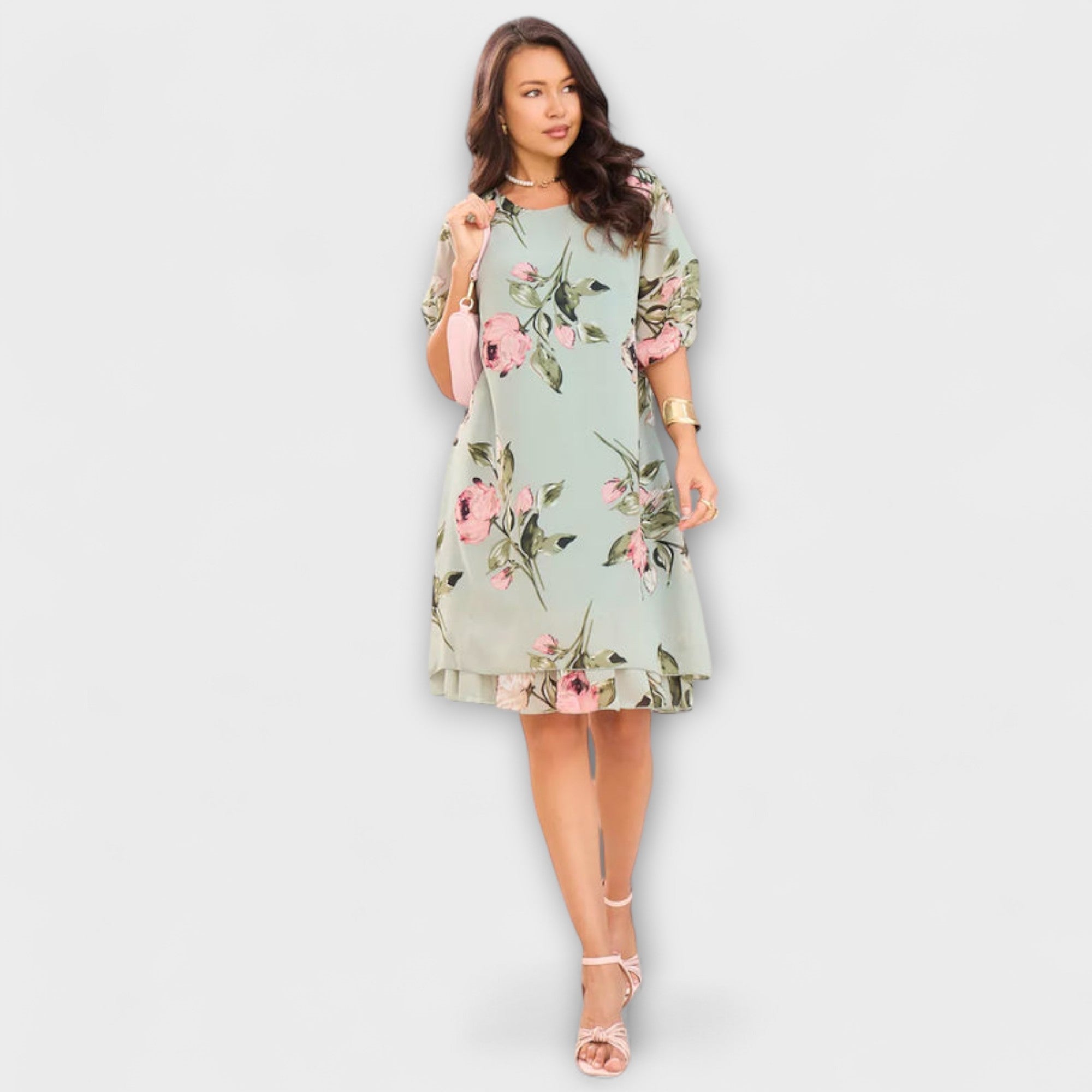 Melin - Elegante chiffonjurk
