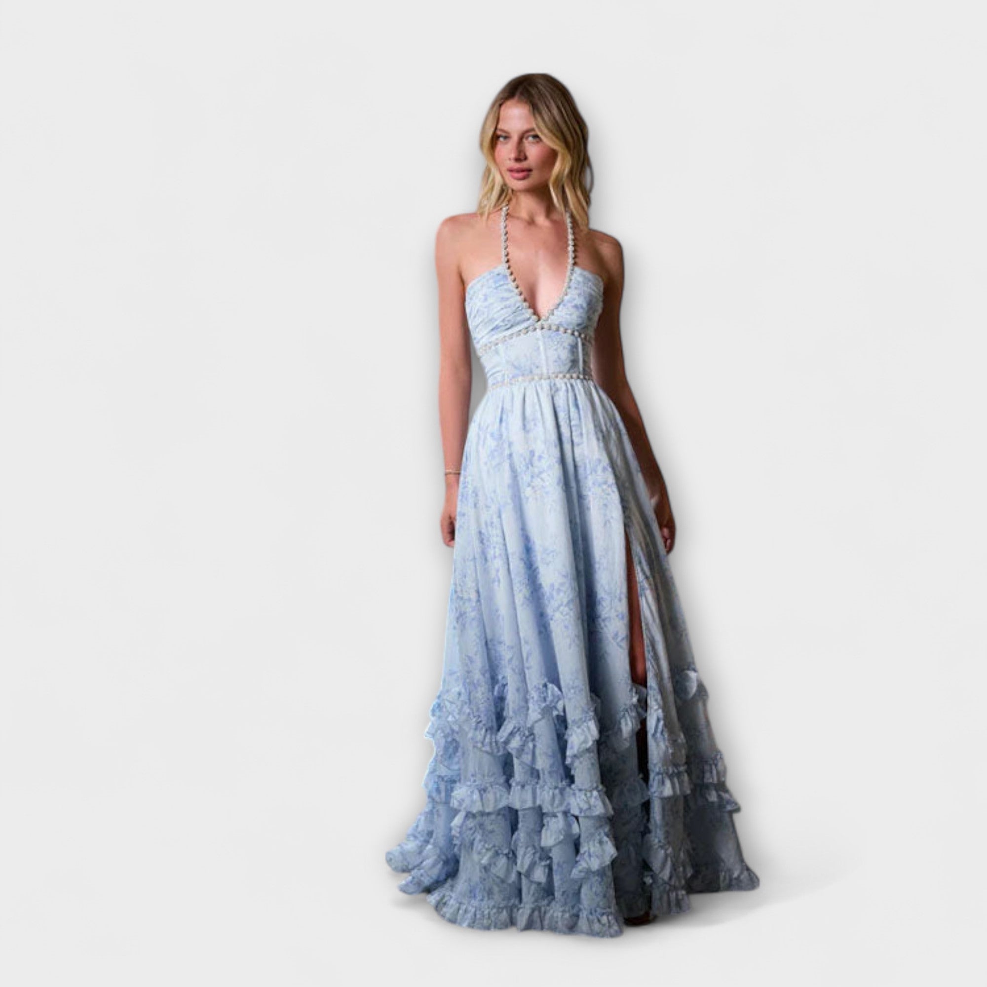 Luzie – Schickes, fließendes langes Kleid