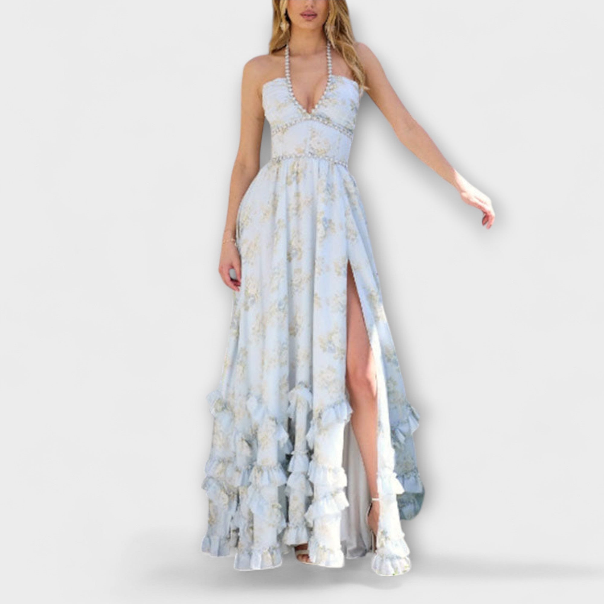 Luzie – Schickes, fließendes langes Kleid