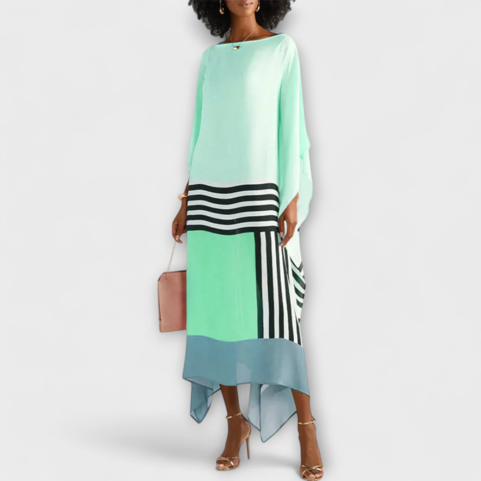 Elenora - Losvallende geometrische kaftan
