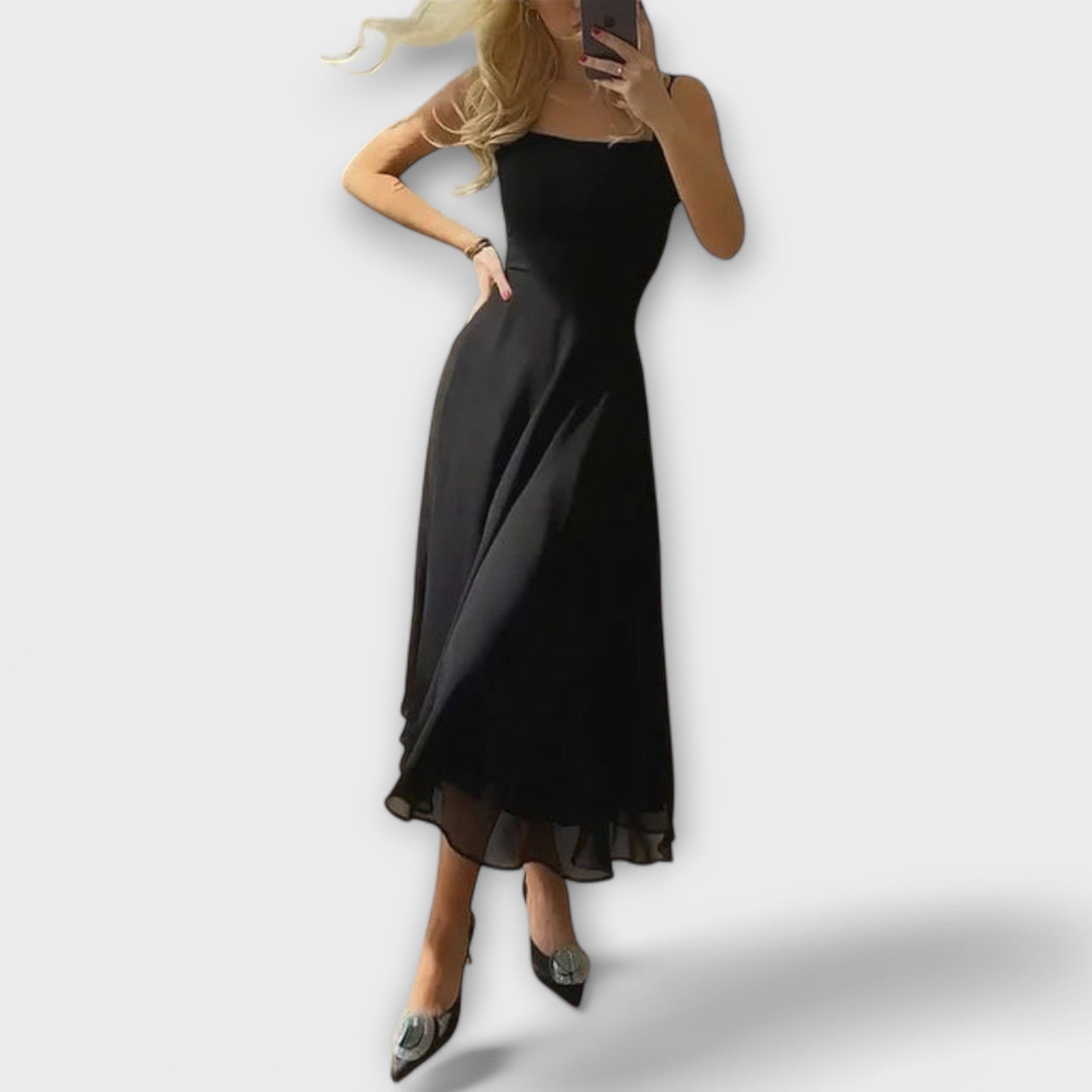 Elegant mouwloos kleedje