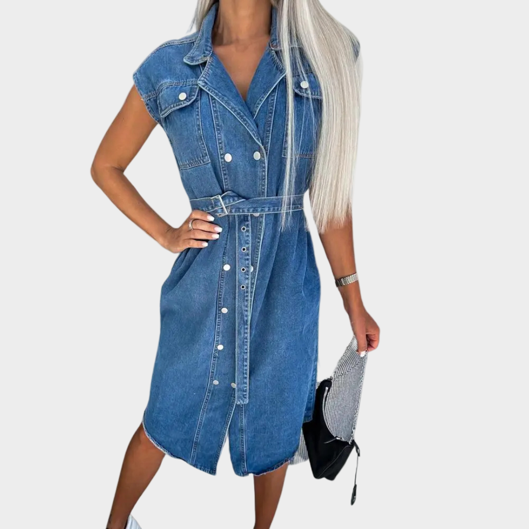 Dagelijks denim jurkje