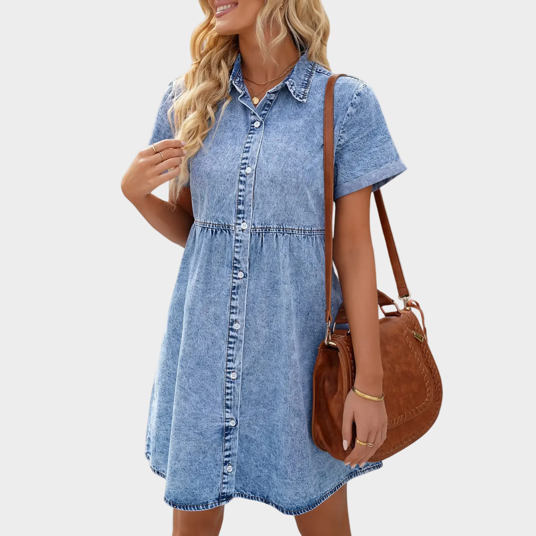 Dagelijks denim jurkje