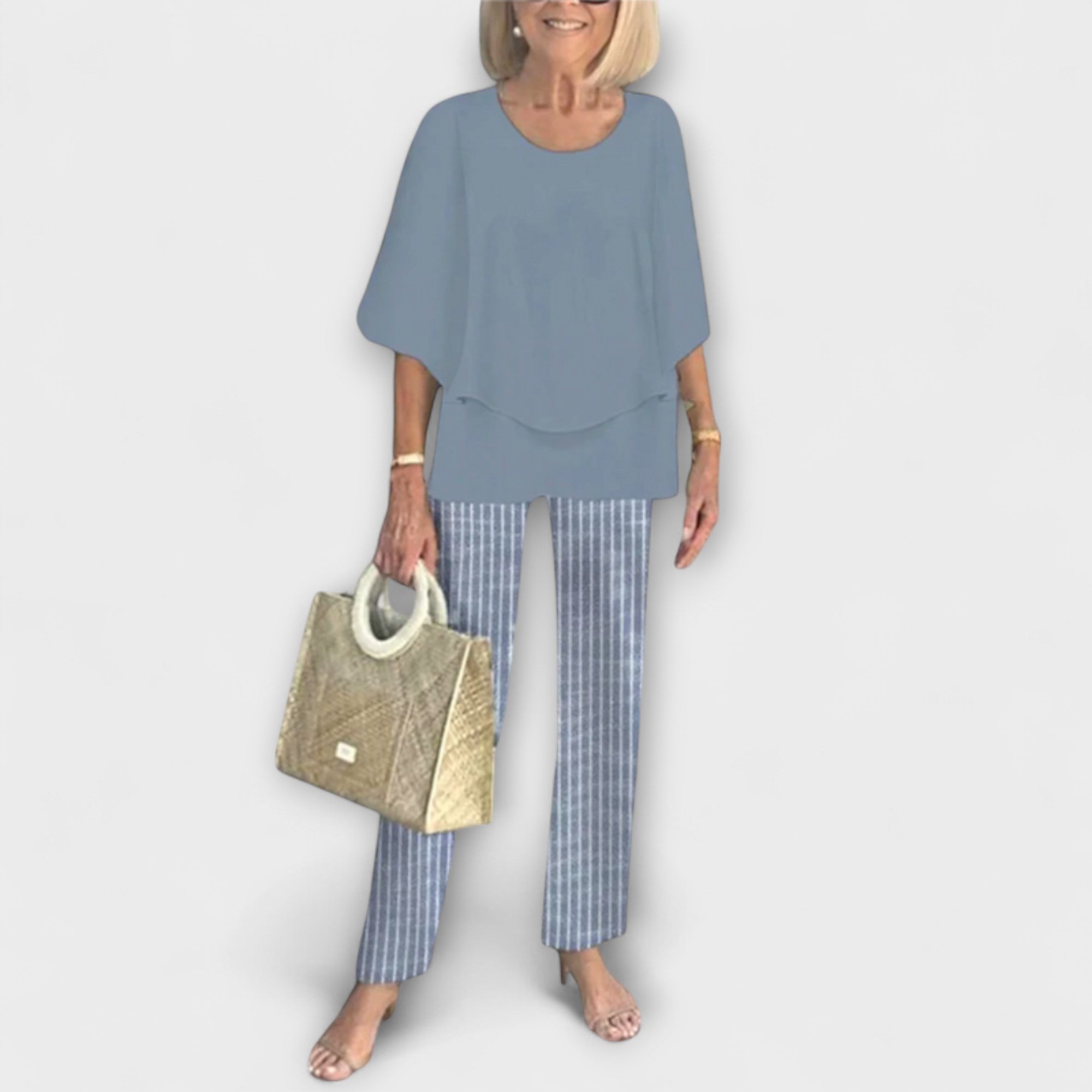 Rosamund - Moderne set met comfortabele blouse en broek