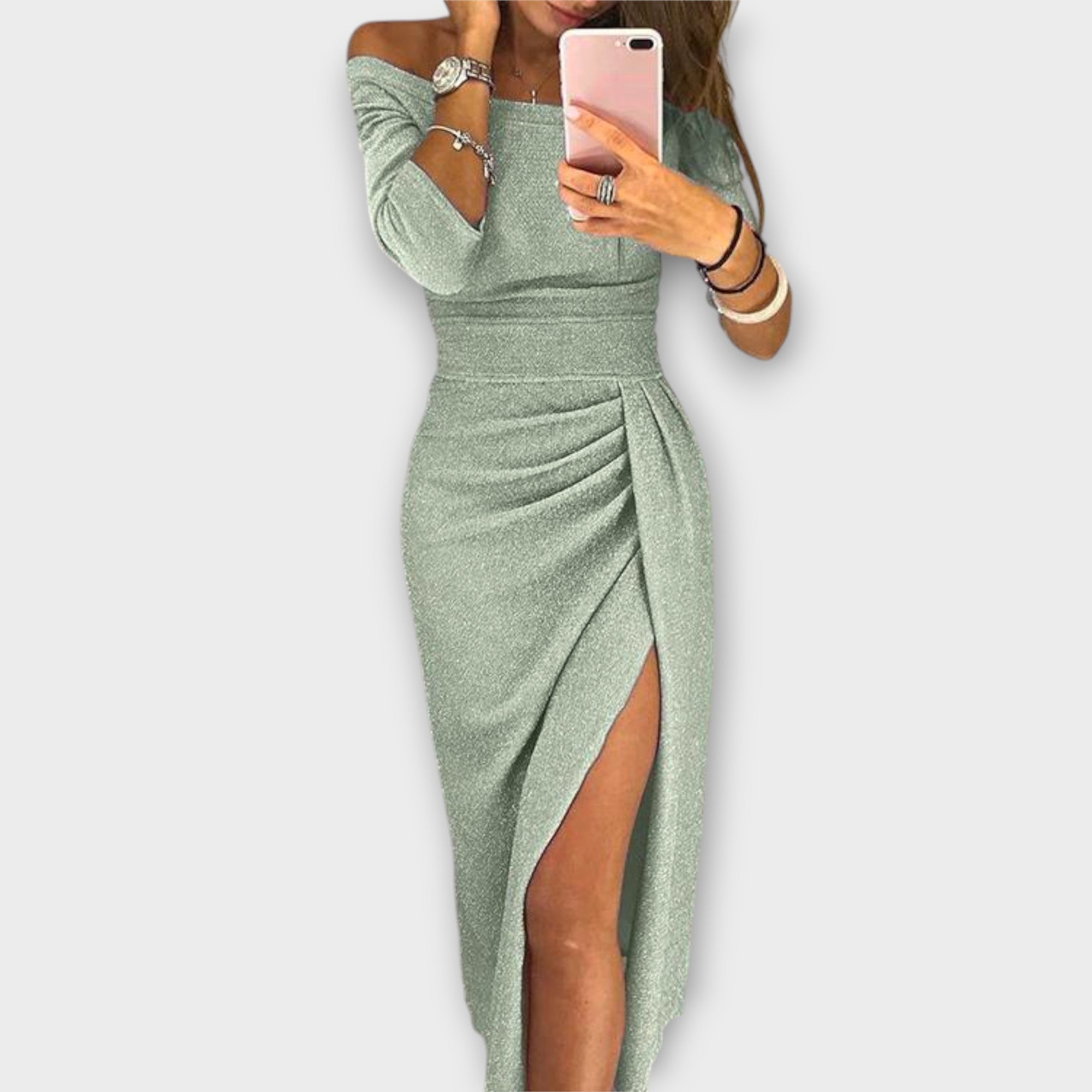 Lena - Elegante off-shoulderjurk
