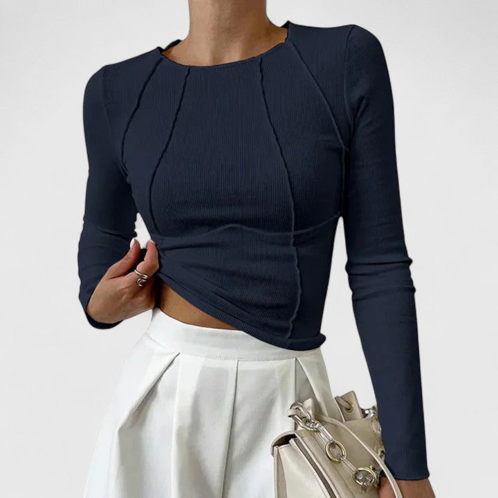 Rozminda - Comfortabel shirt met lange mouwen