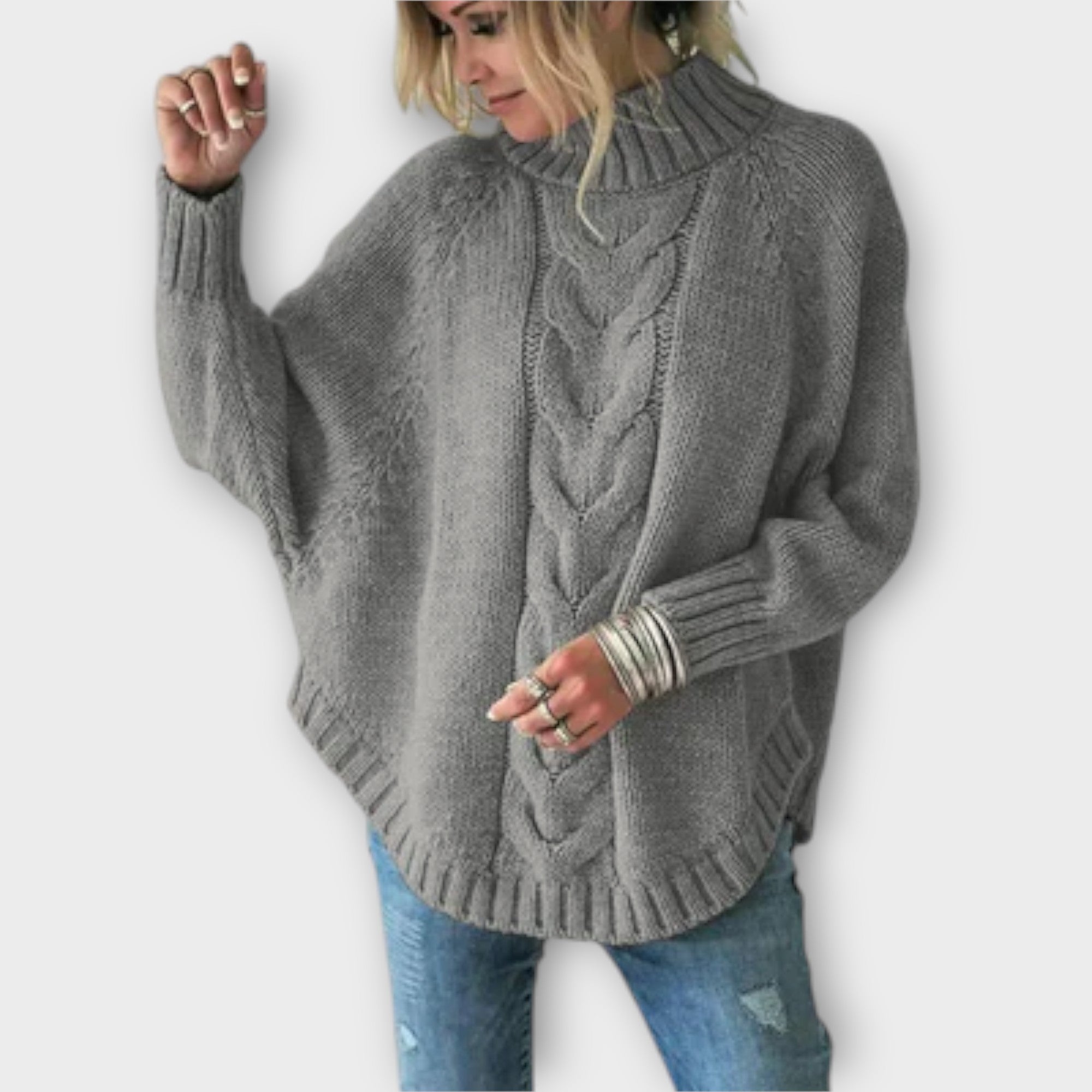 Elysian - Pullover met kabelpatroon