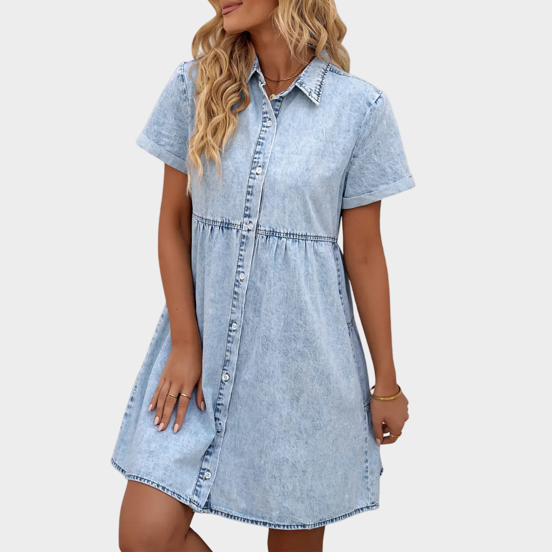 Dagelijks denim jurkje