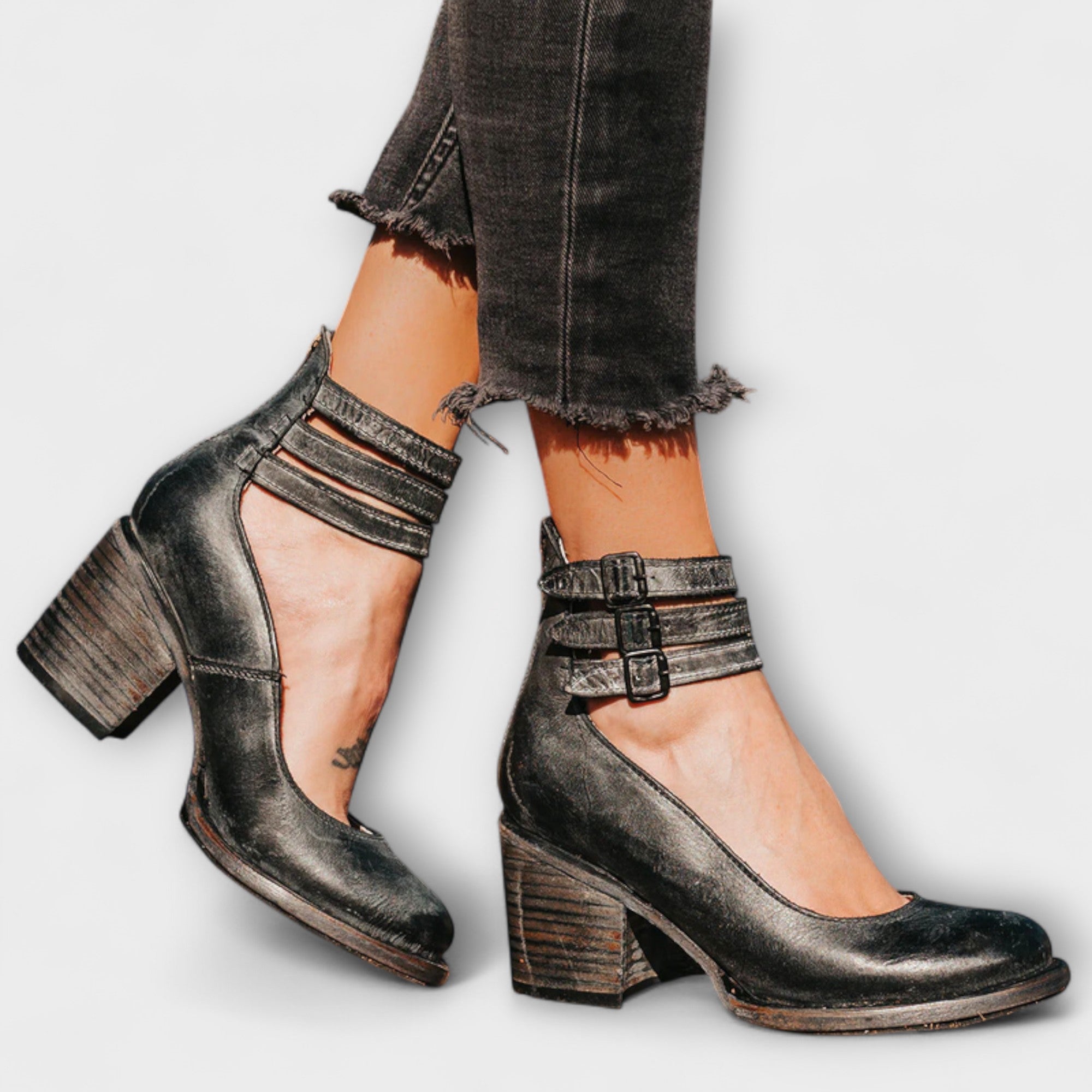 Marisa - Dames schoenen met drievoudige riem