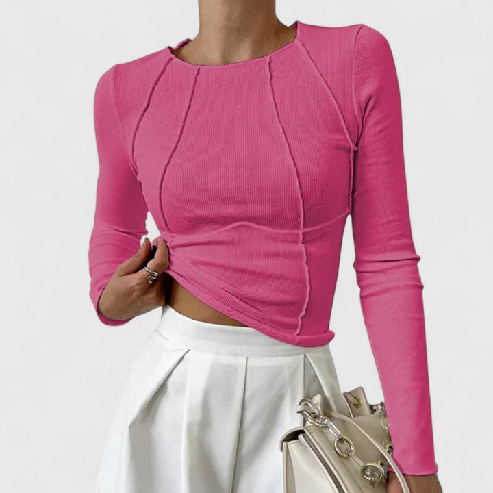 Rozminda - Comfortabel shirt met lange mouwen