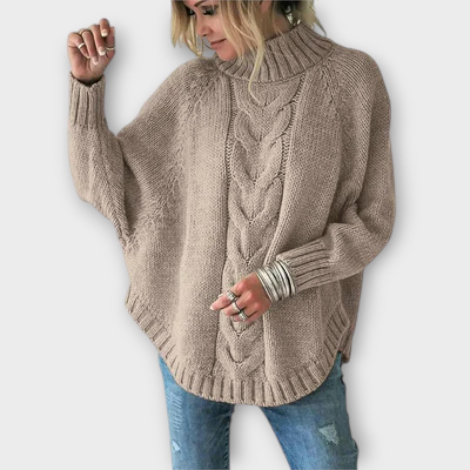 Elysian - Pullover met kabelpatroon