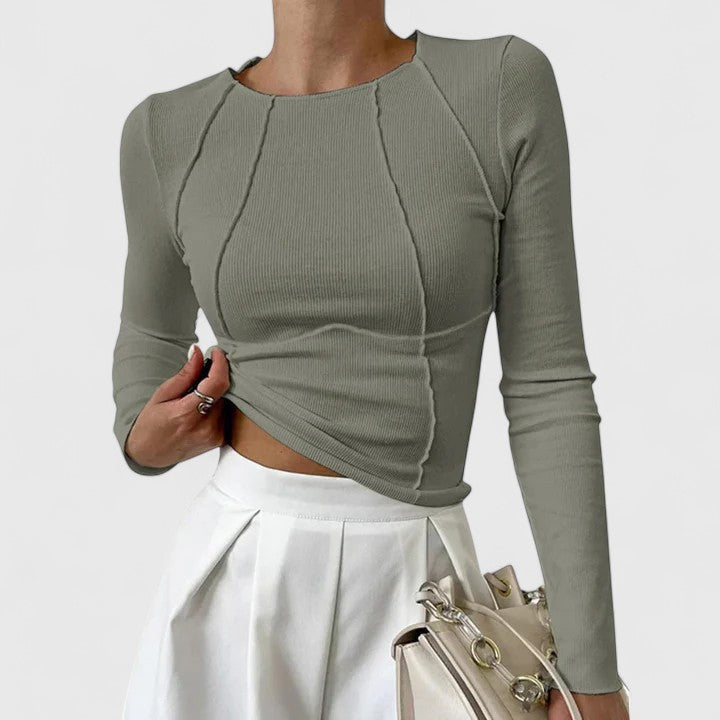 Rozminda - Comfortabel shirt met lange mouwen