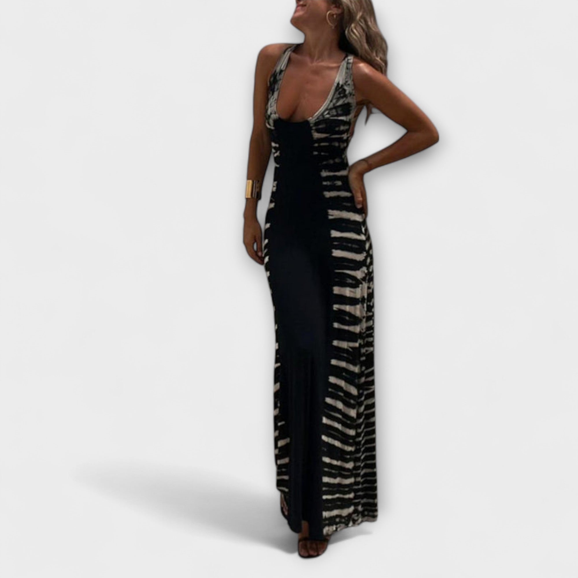 Livia – Maxikleid mit Sternenhimmel-Tie-Dye