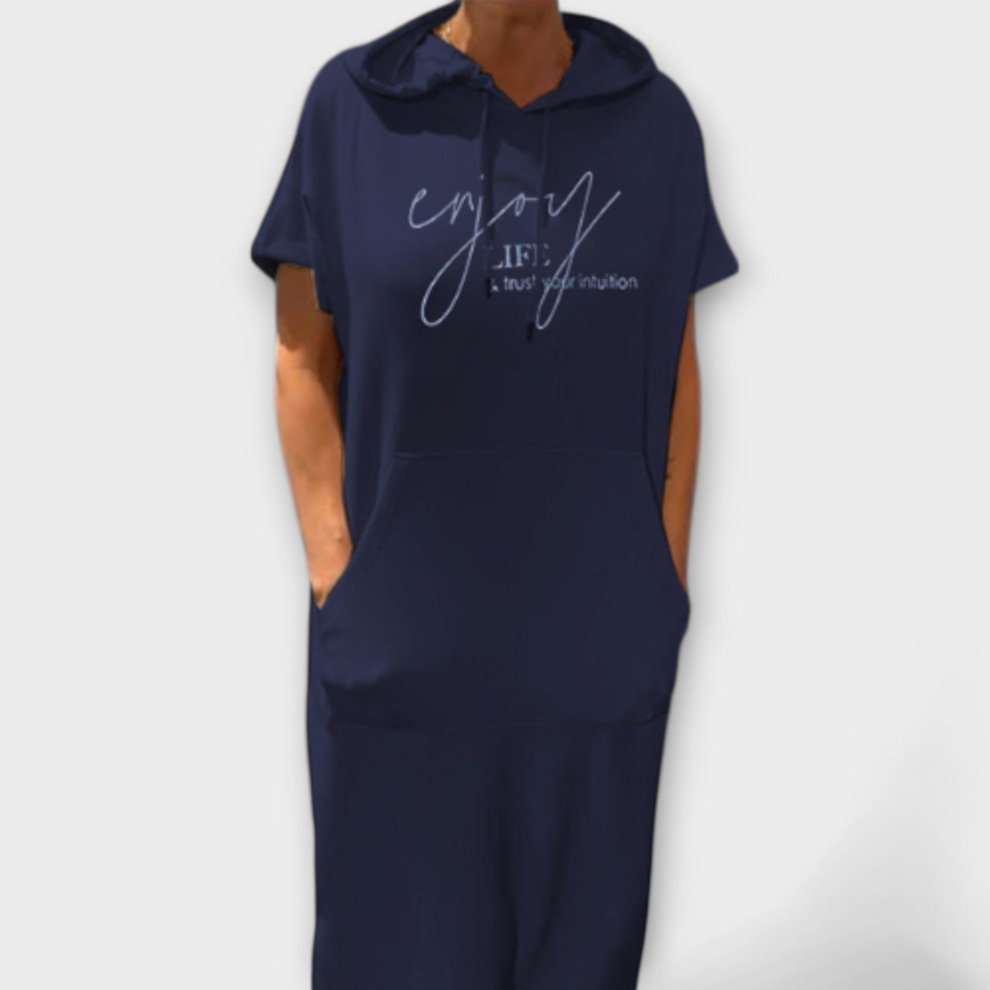 Daisy - Relaxte jurk met capuchon