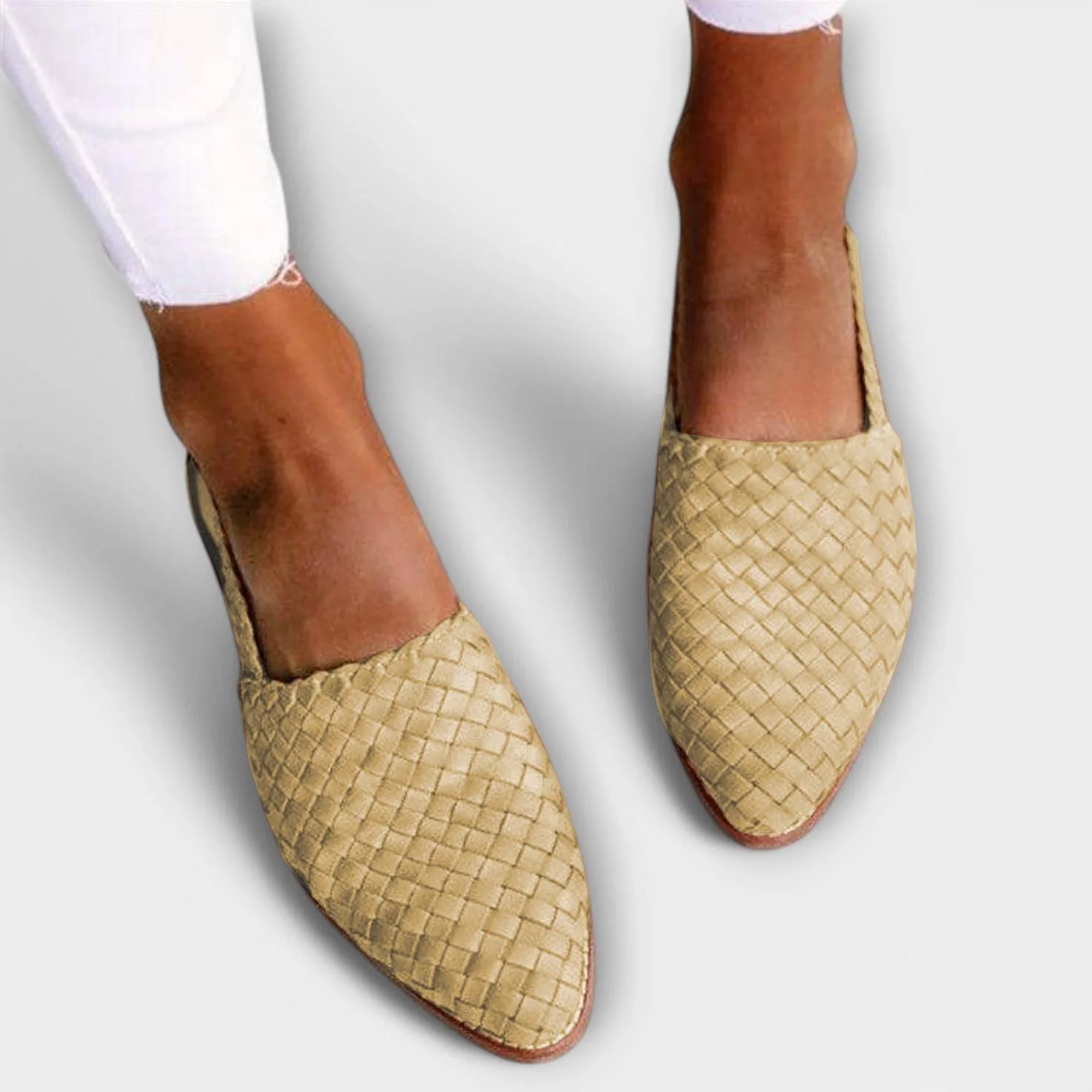 Liesel - Geflochtene Leder-Mules