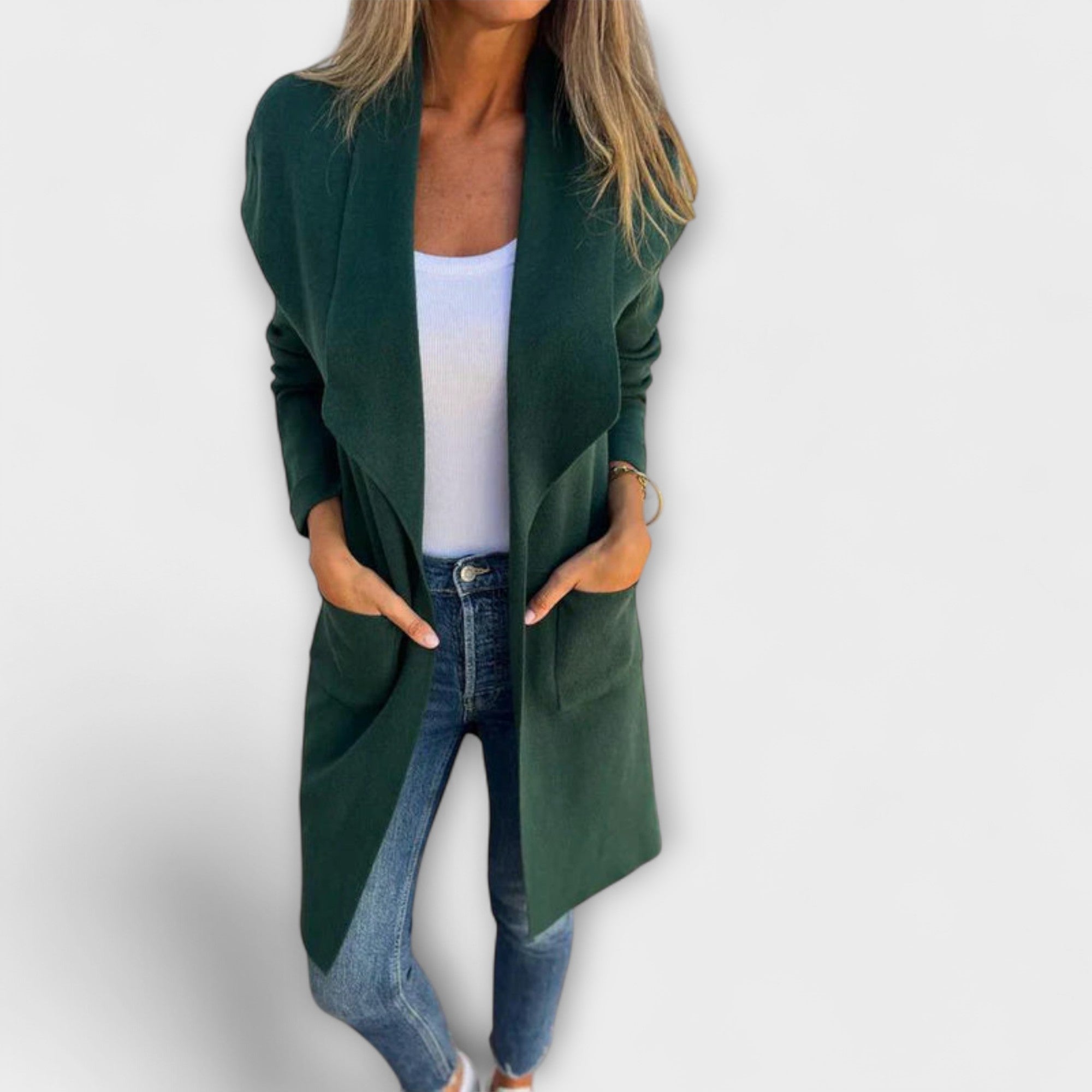 Eliane - Elegante Longline-Cardigan