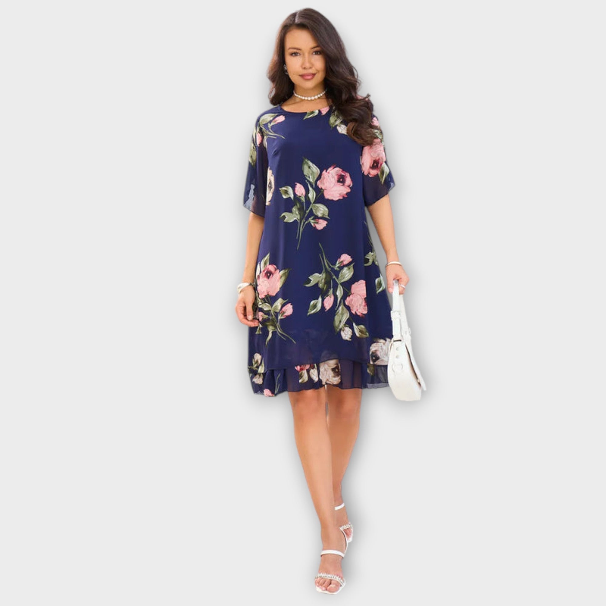 Melin - Elegante chiffonjurk