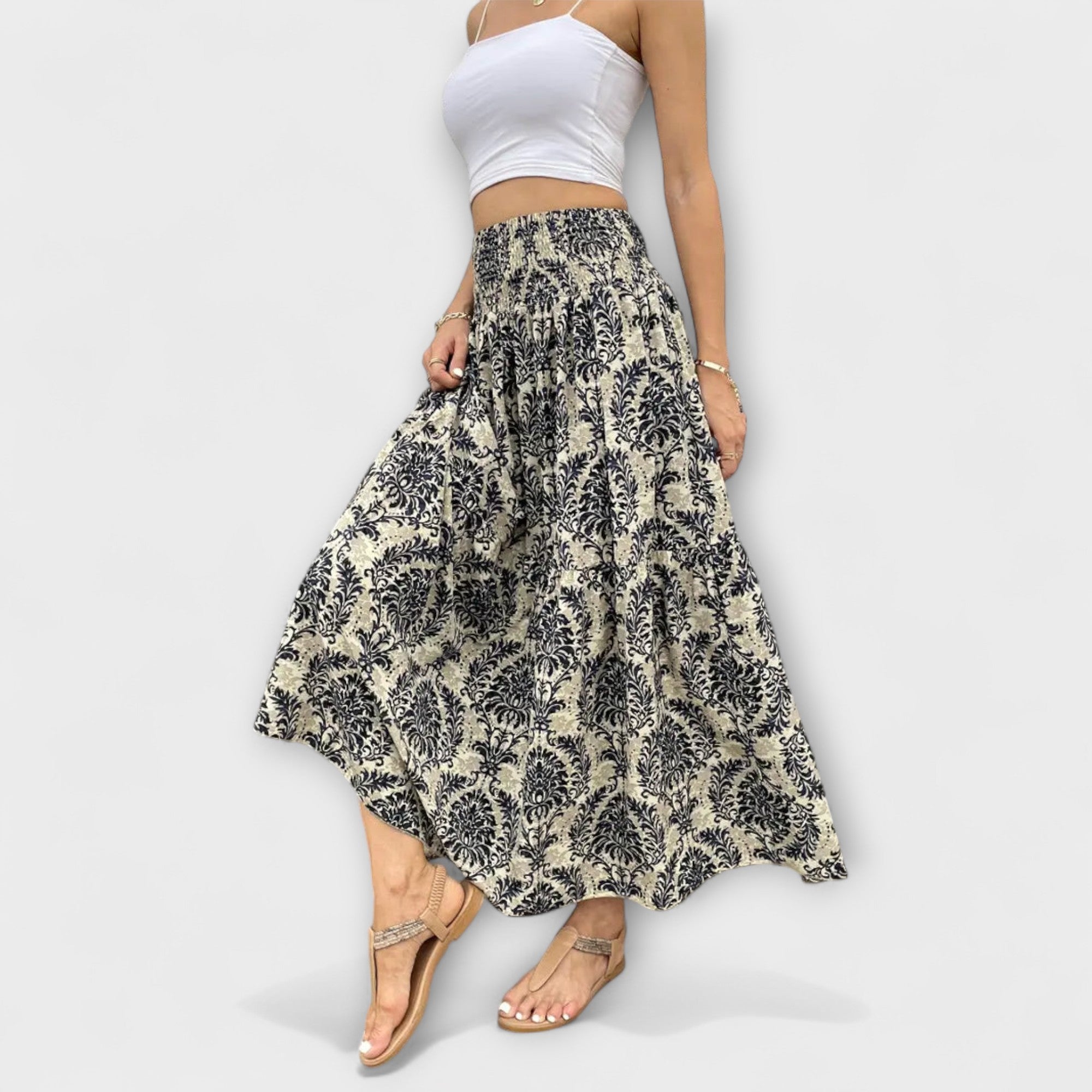 Flowy rok met patroon