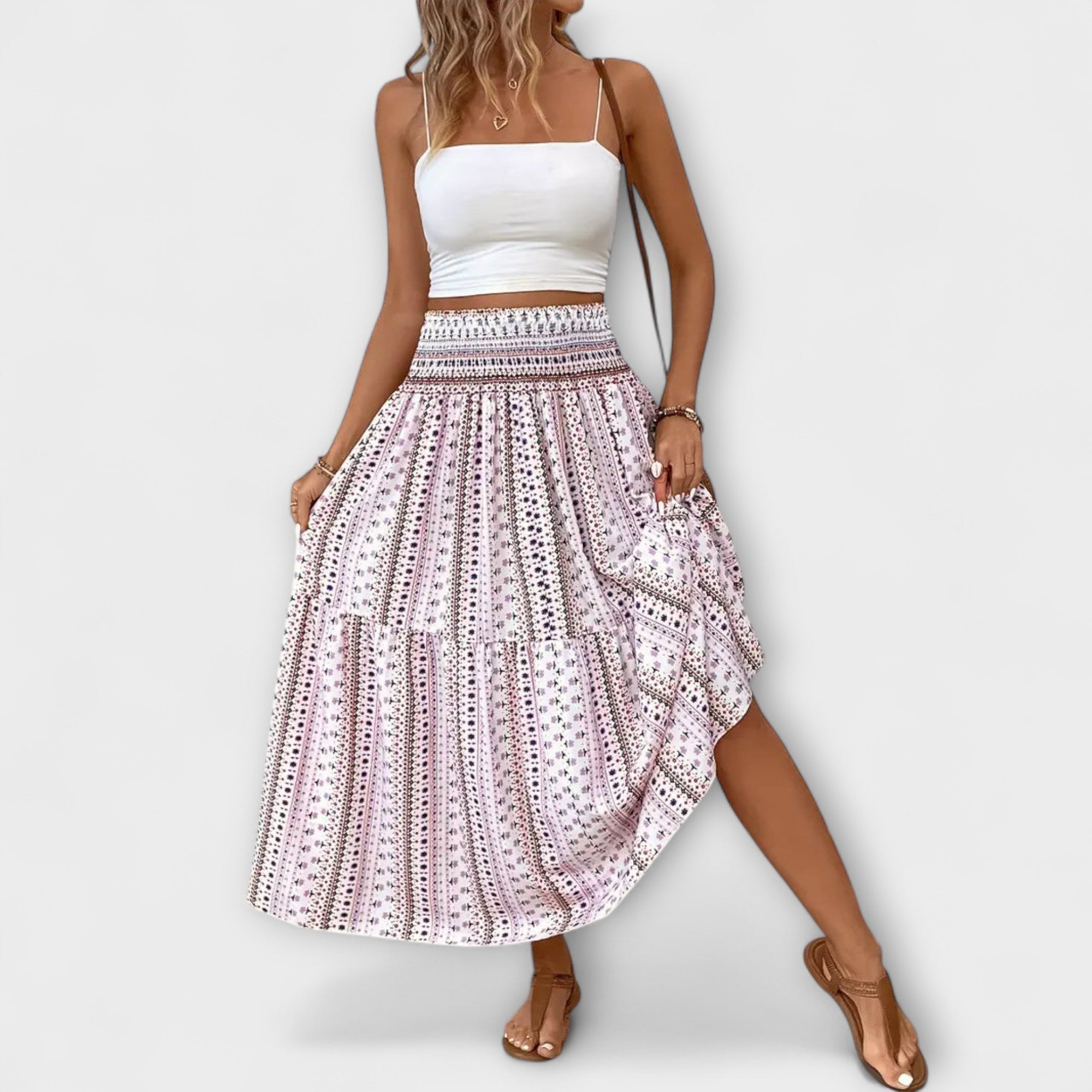 Flowy rok met patroon