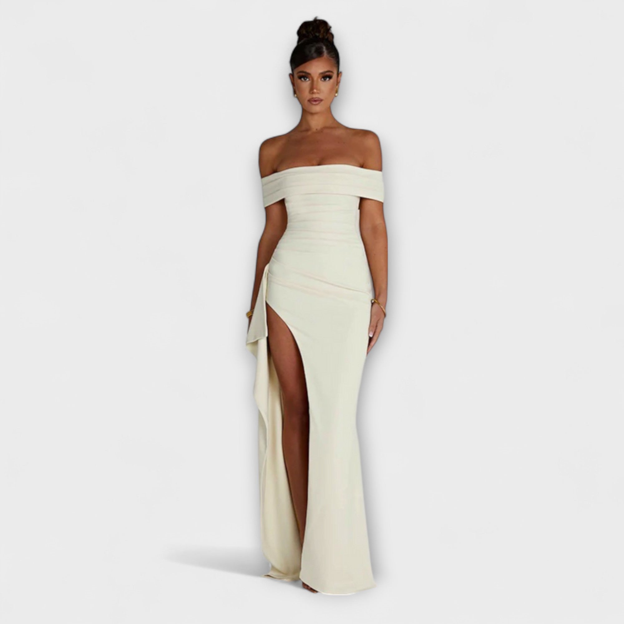 Gretchen - Gebeeldhouwde maxi-jurk