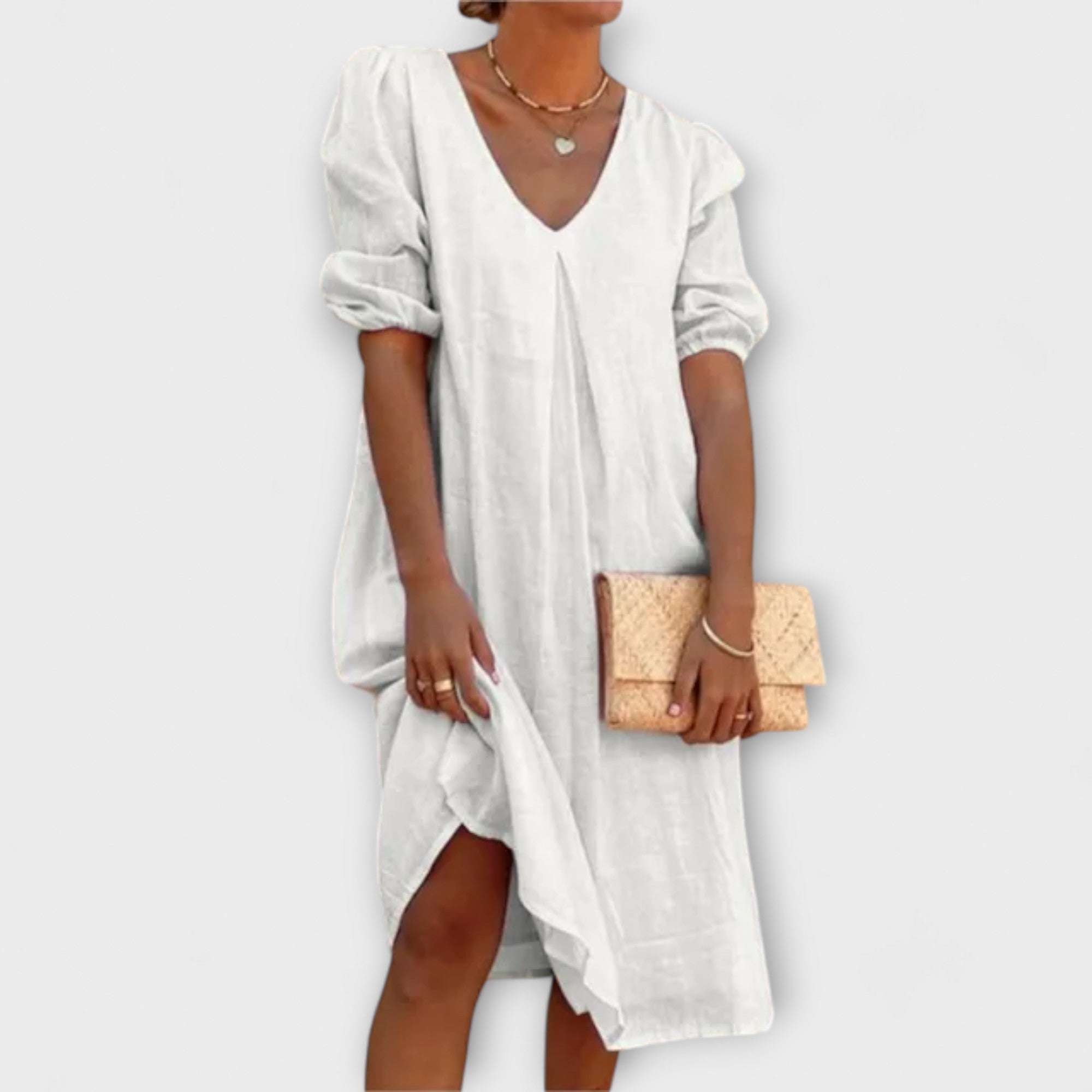 Fanny - Elegante zomerjurk met haakdetails
