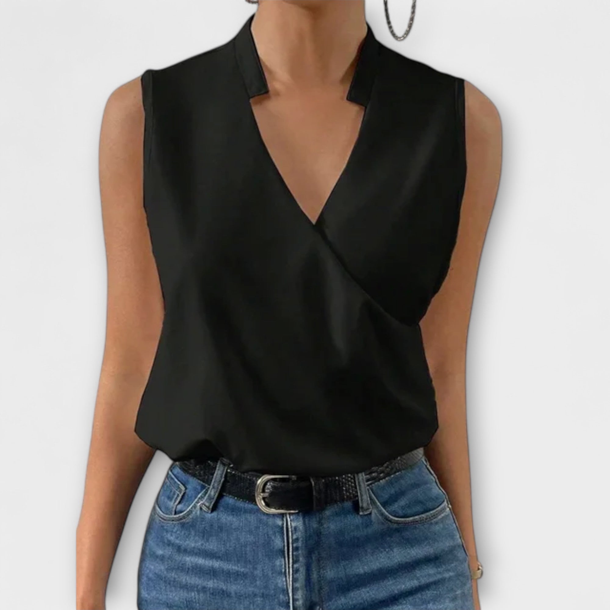Sabrine - Zomerse top met V-hals
