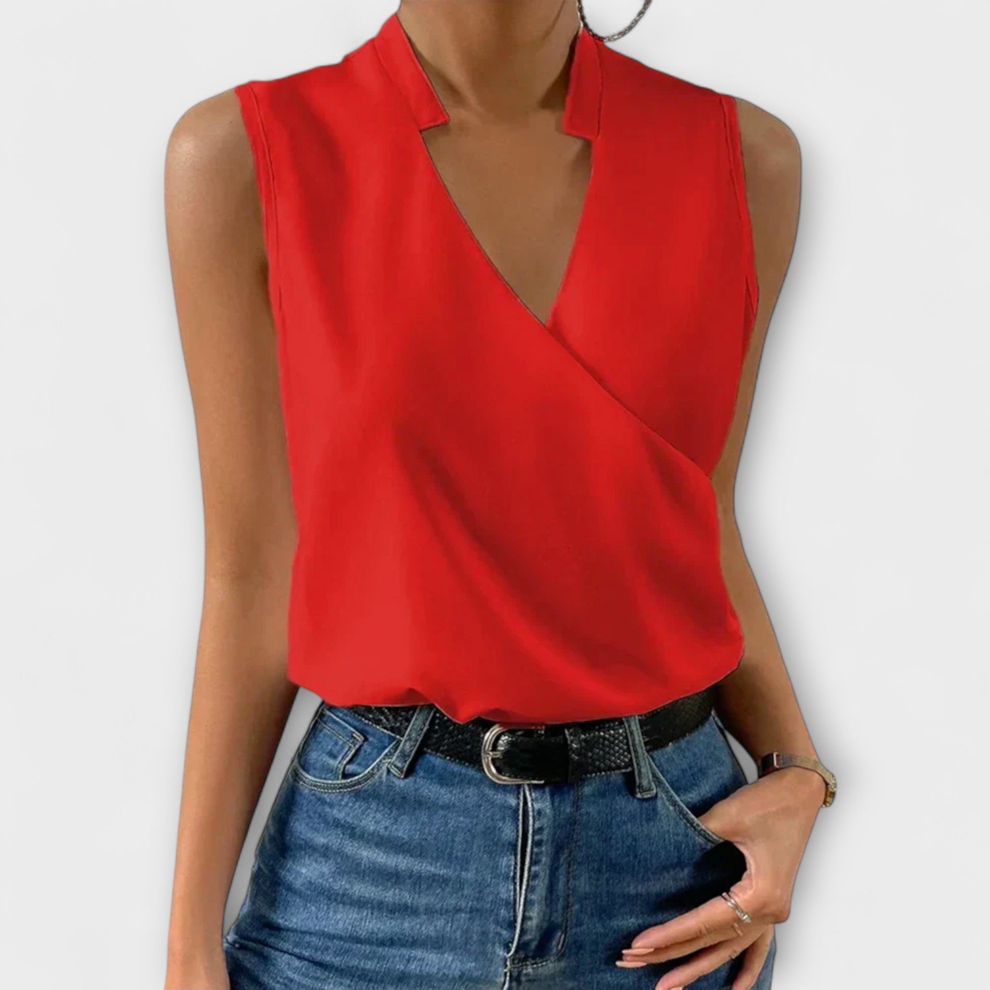 Sabrine - Zomerse top met V-hals