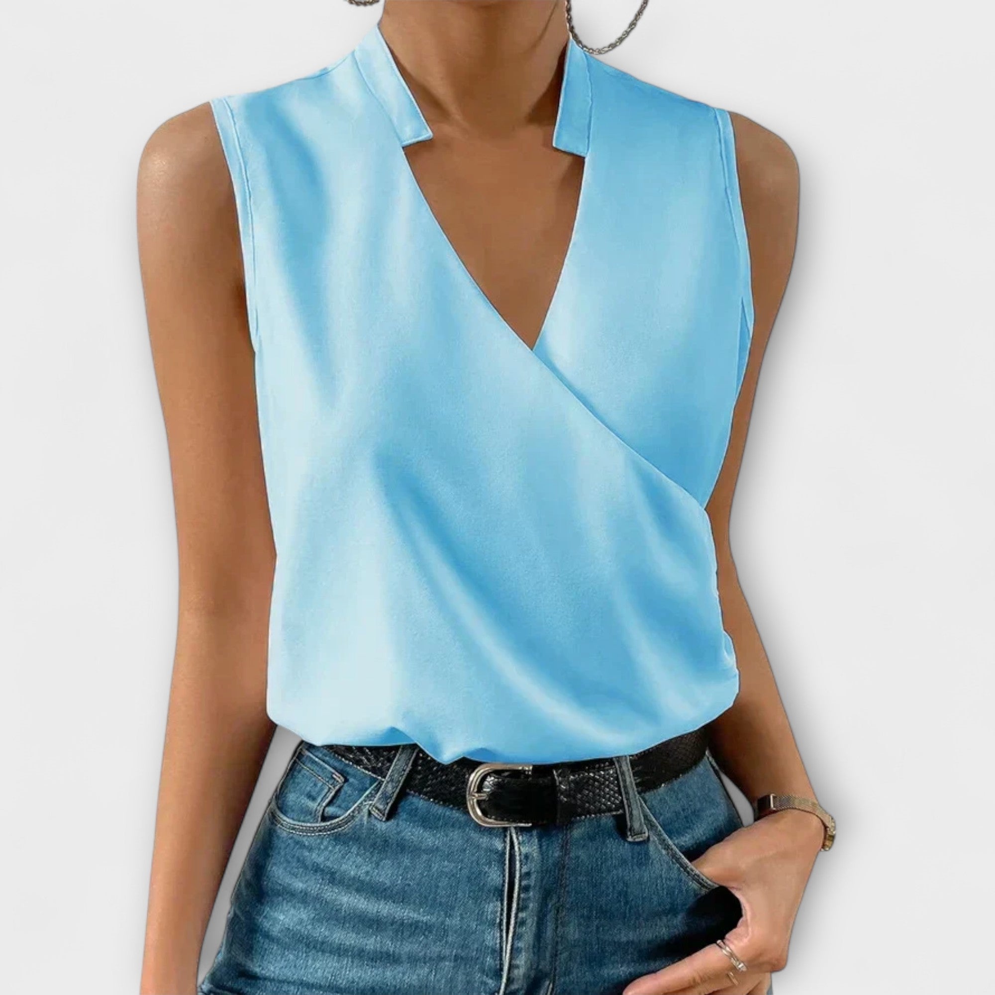 Sabrine - Zomerse top met V-hals