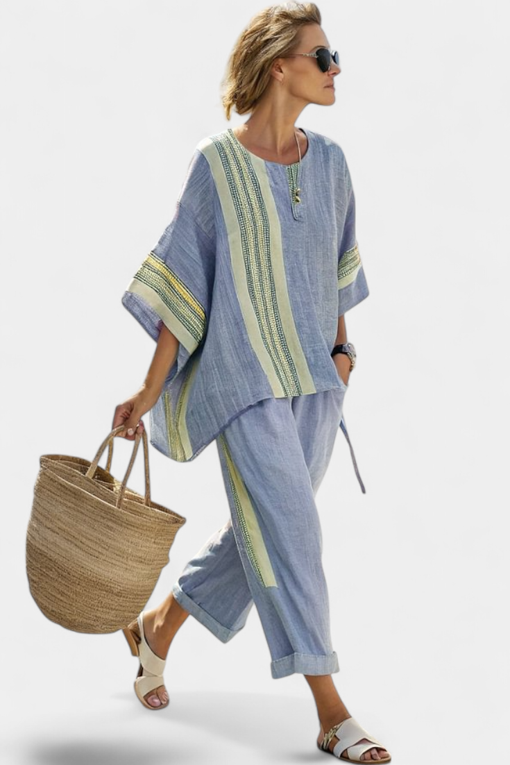 Lorena - Linnen en Bamboe Boho Set