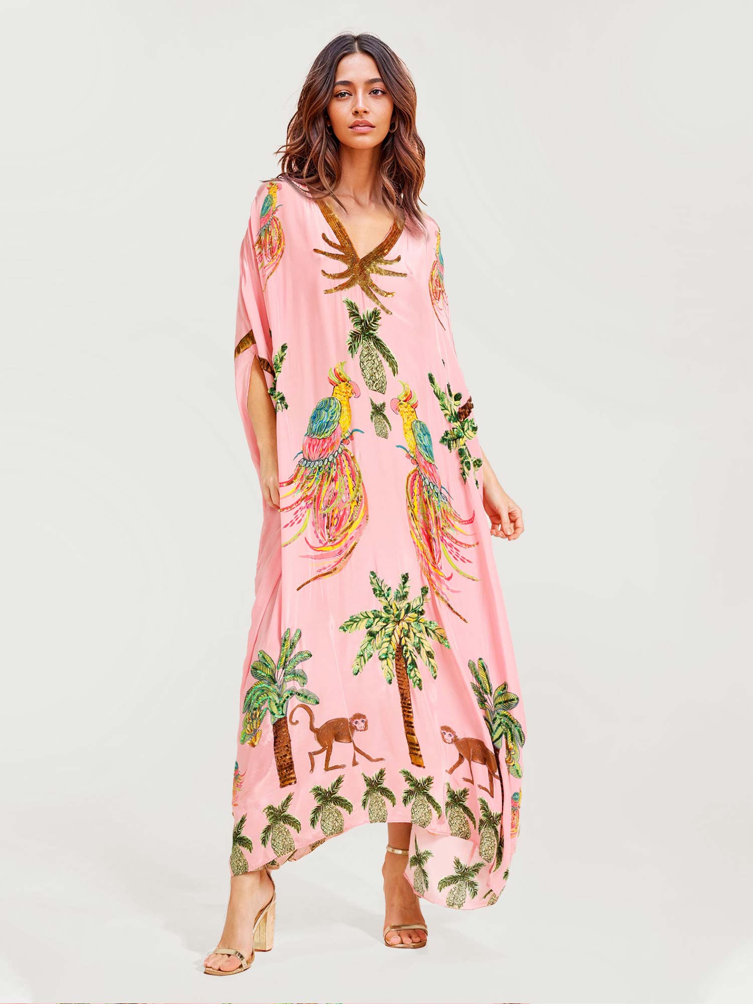 Alessandra - Lange jurk met patroon