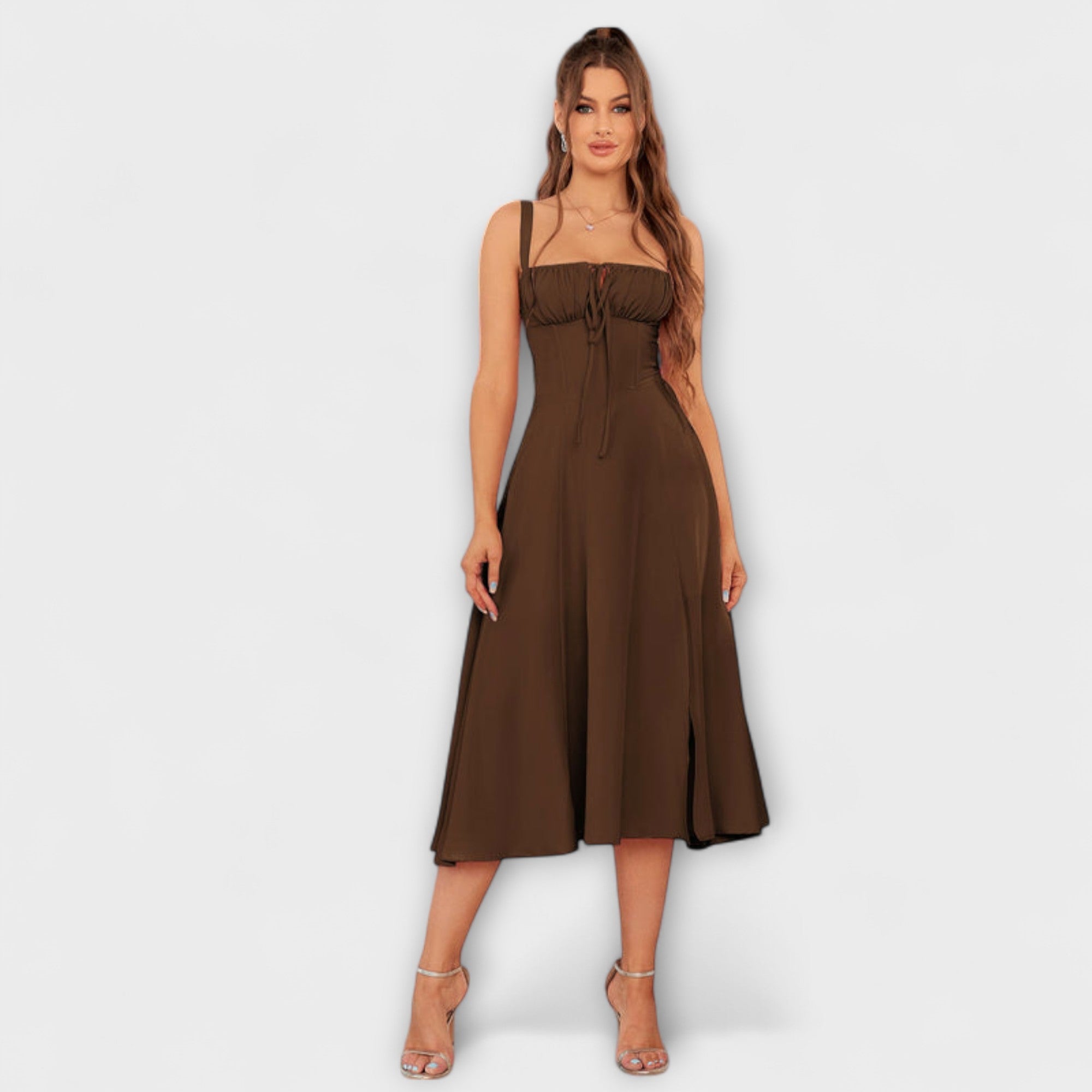 Hope - Jurk met ruches en splitdetail