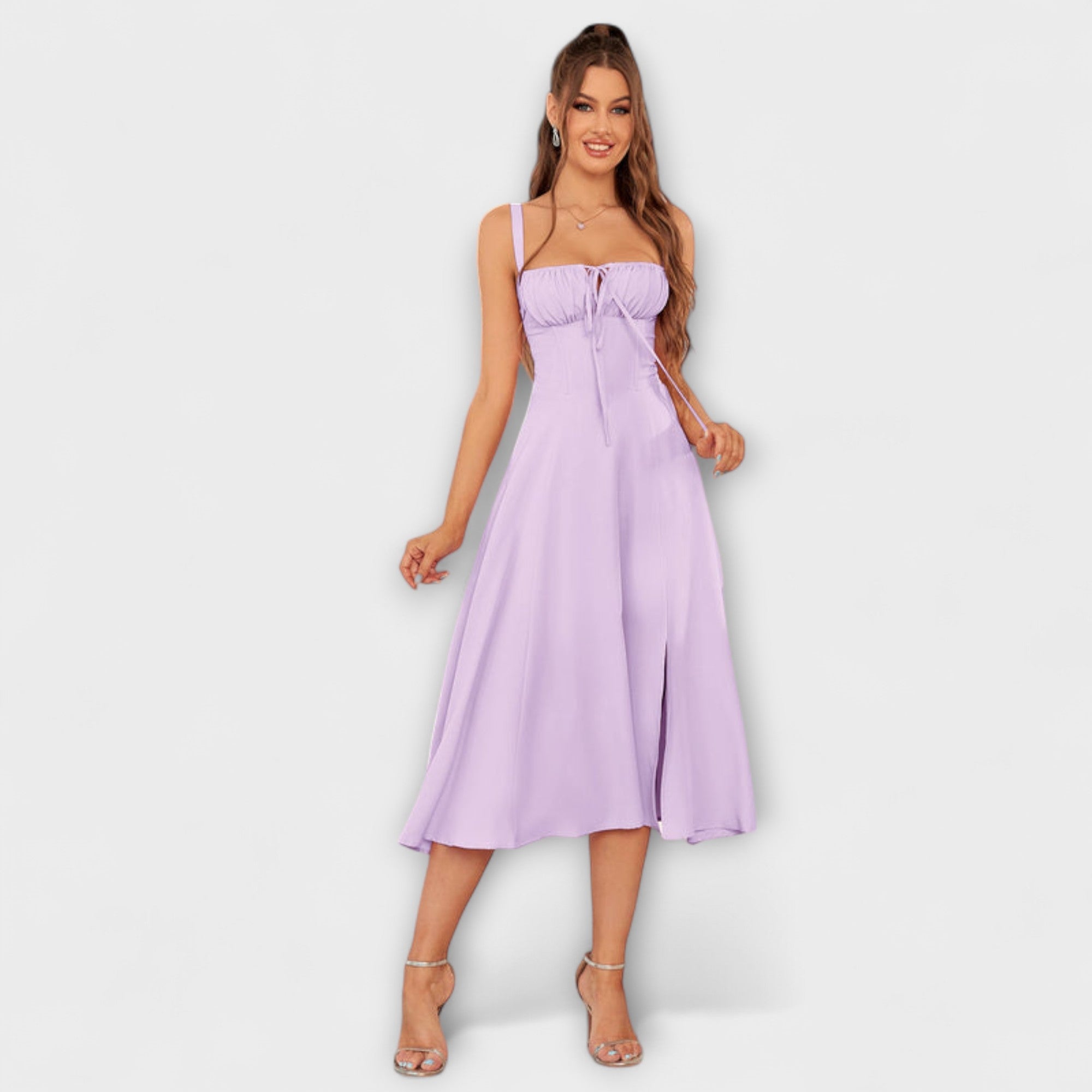Hope - Jurk met ruches en splitdetail