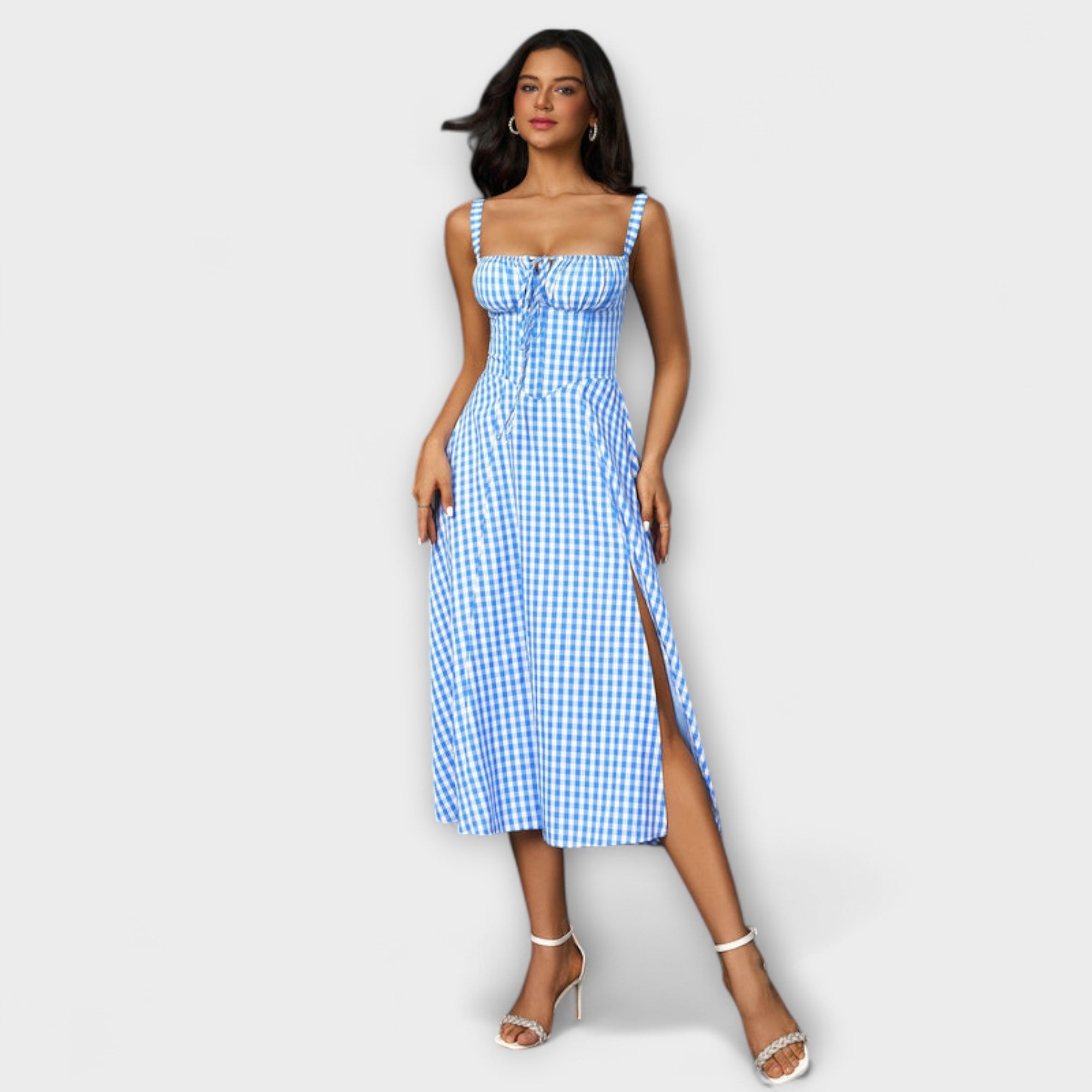 Hope - Jurk met ruches en splitdetail