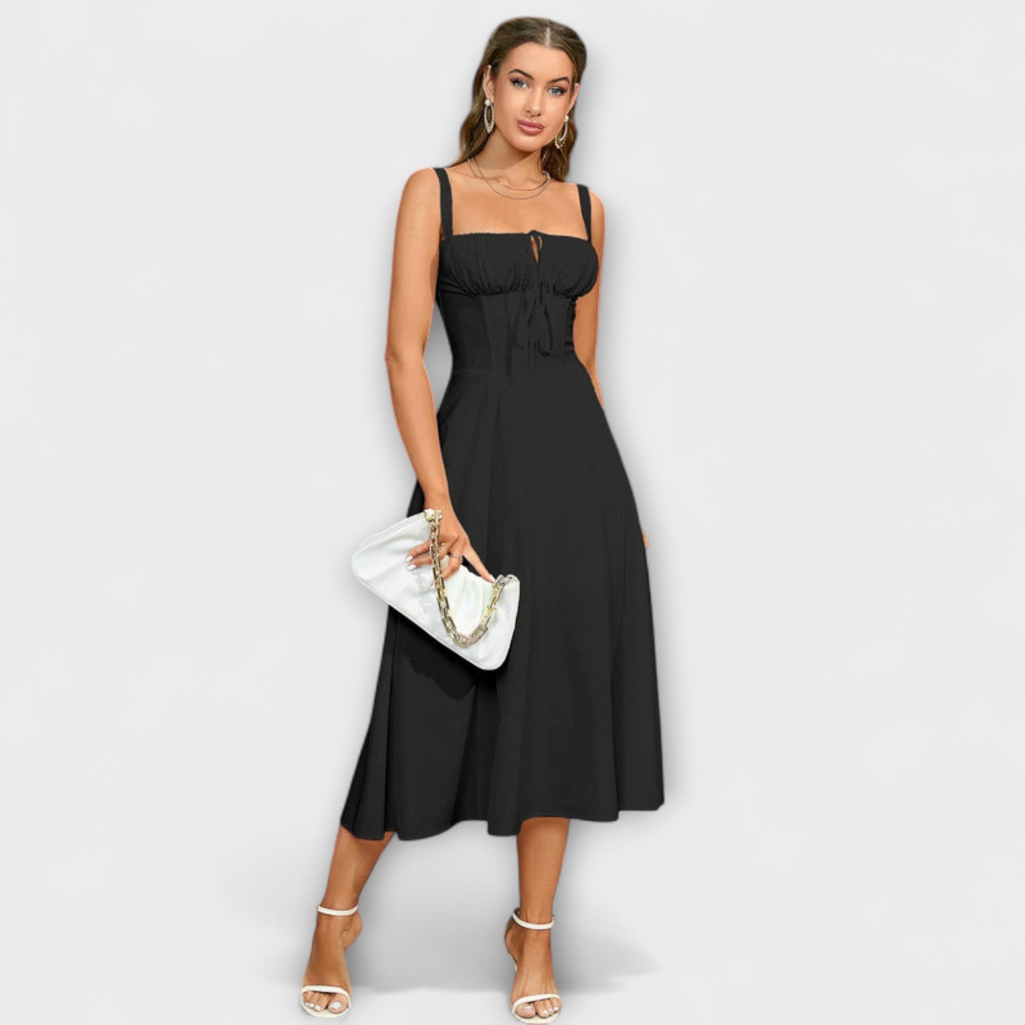 Hope - Jurk met ruches en splitdetail