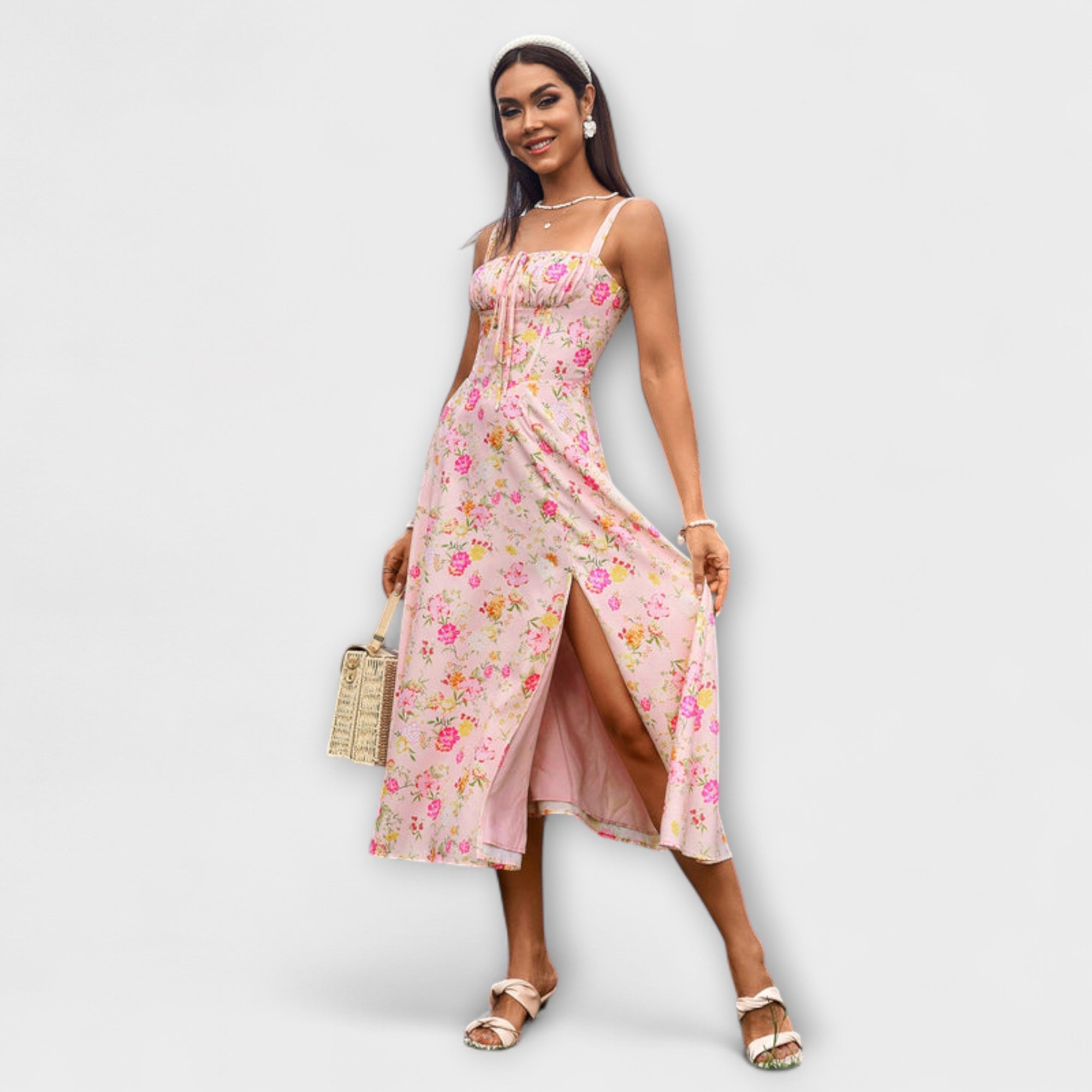 Hope - Jurk met ruches en splitdetail