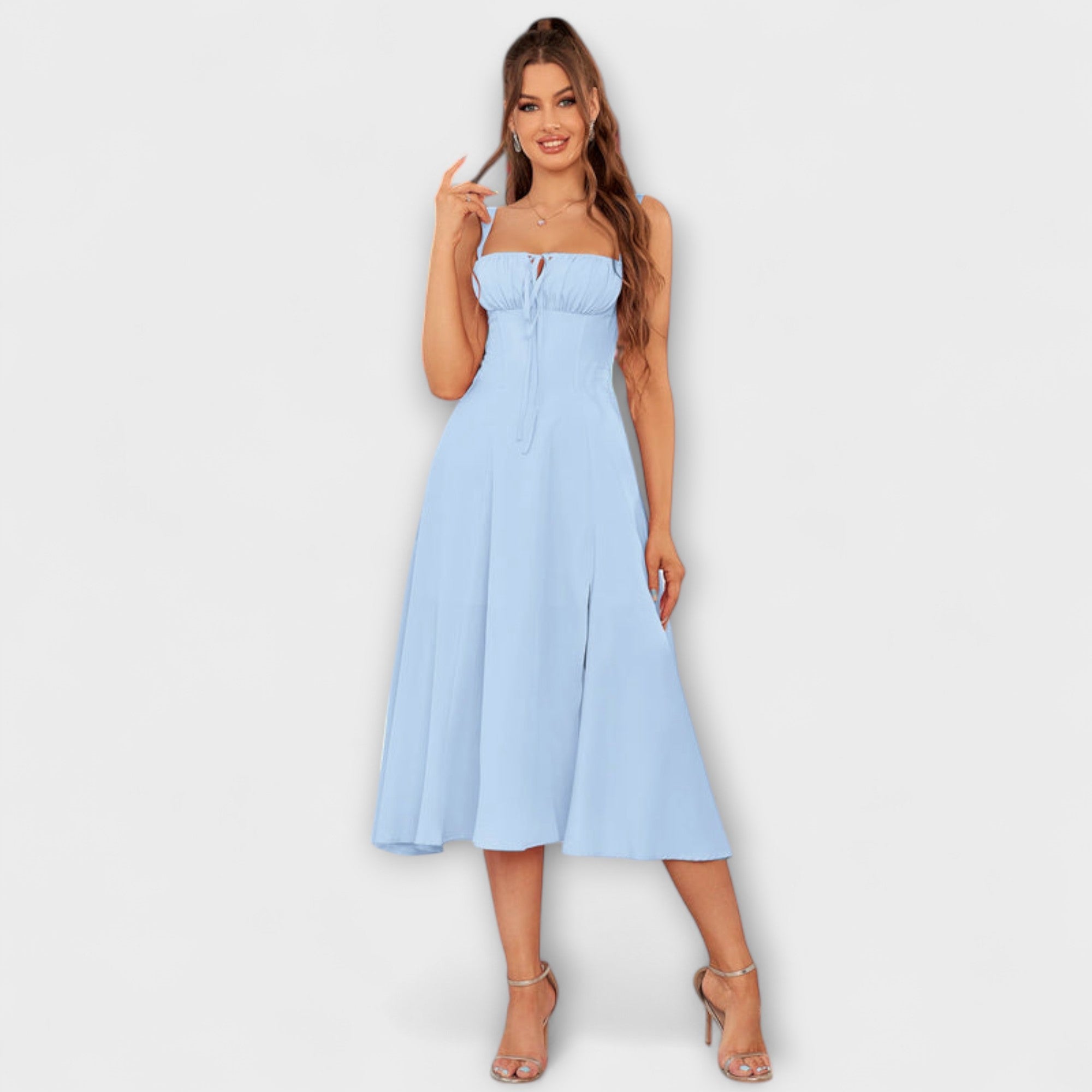 Hope - Jurk met ruches en splitdetail