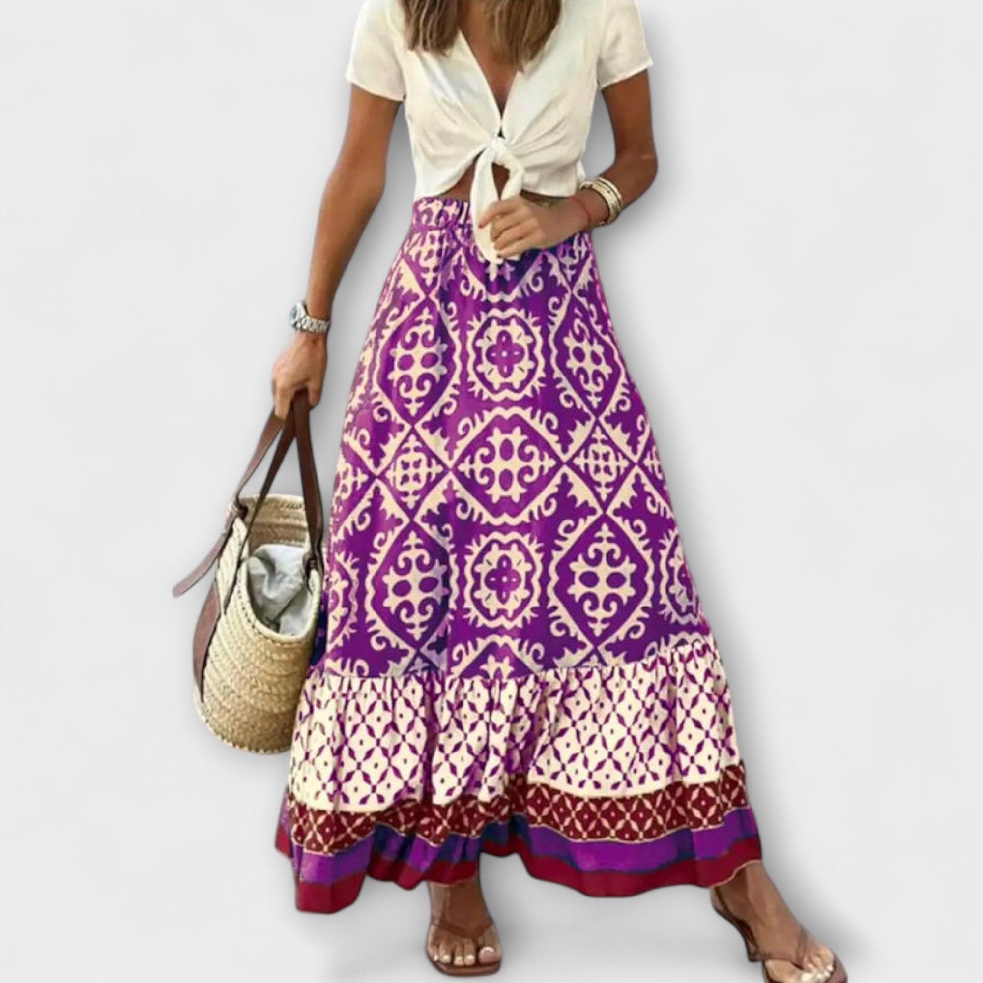 Dagmar - Dames Zomerrok met Hoge Taille