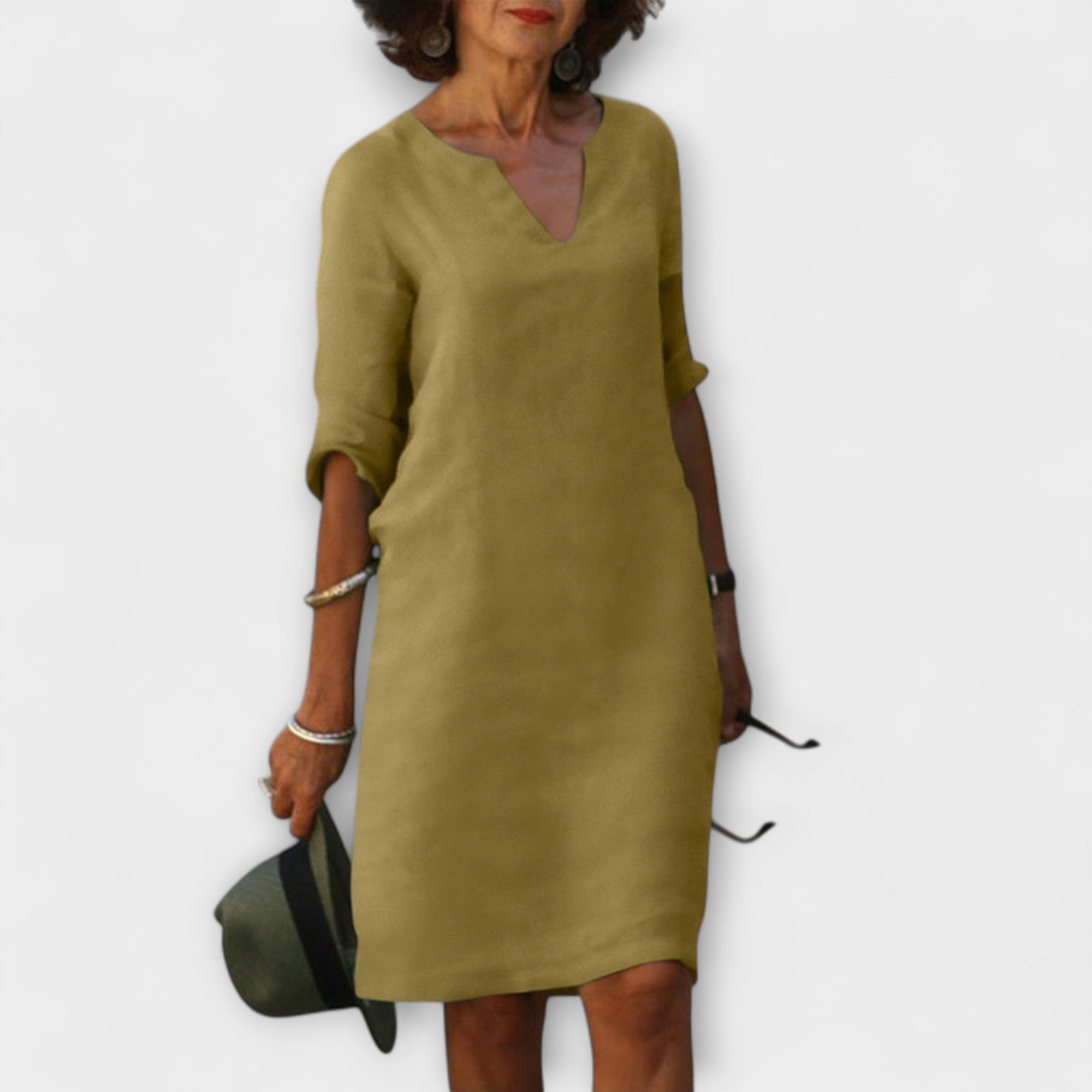 Ellyse - Stylish Summer Dress with V-Neck