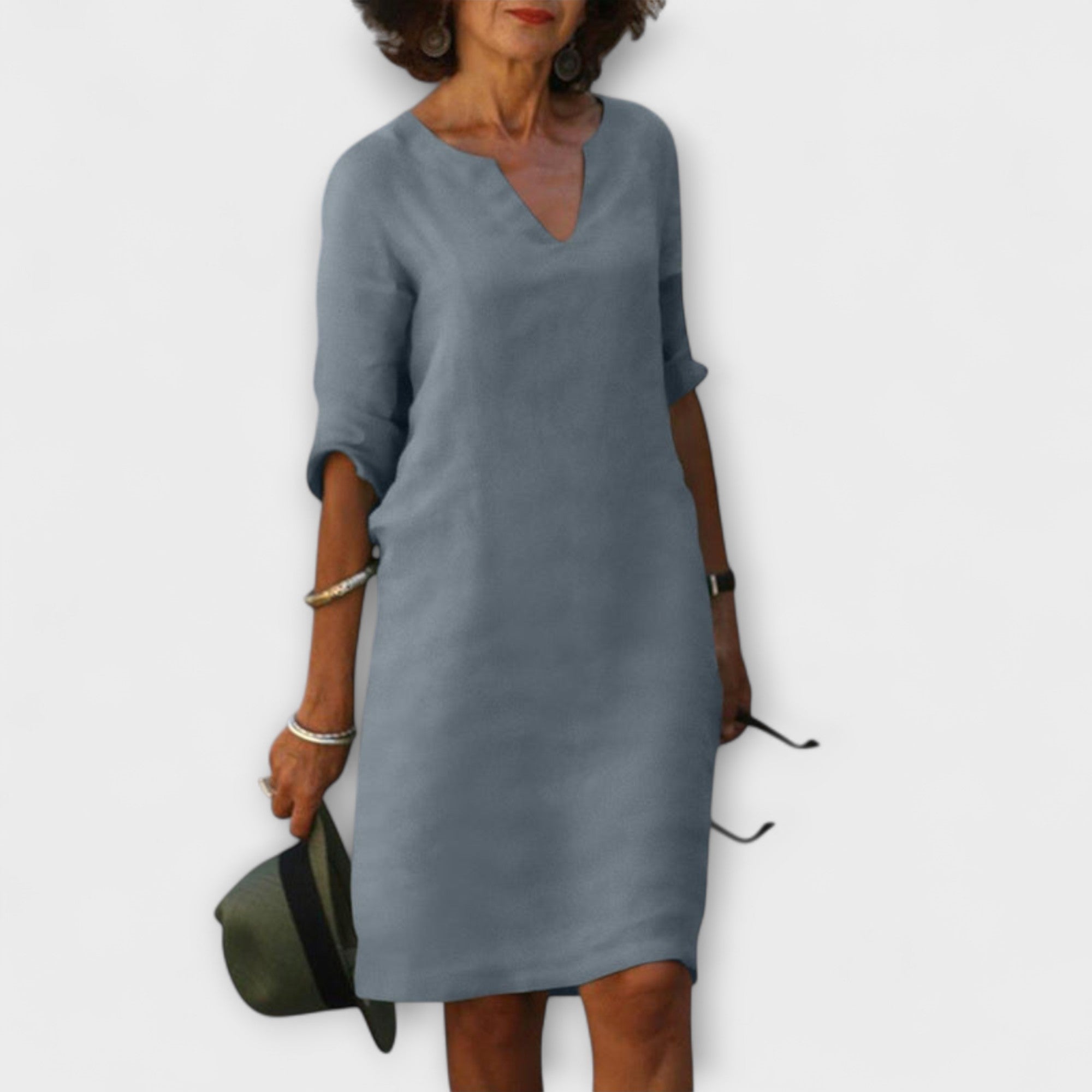 Ellyse - Stylish Summer Dress with V-Neck
