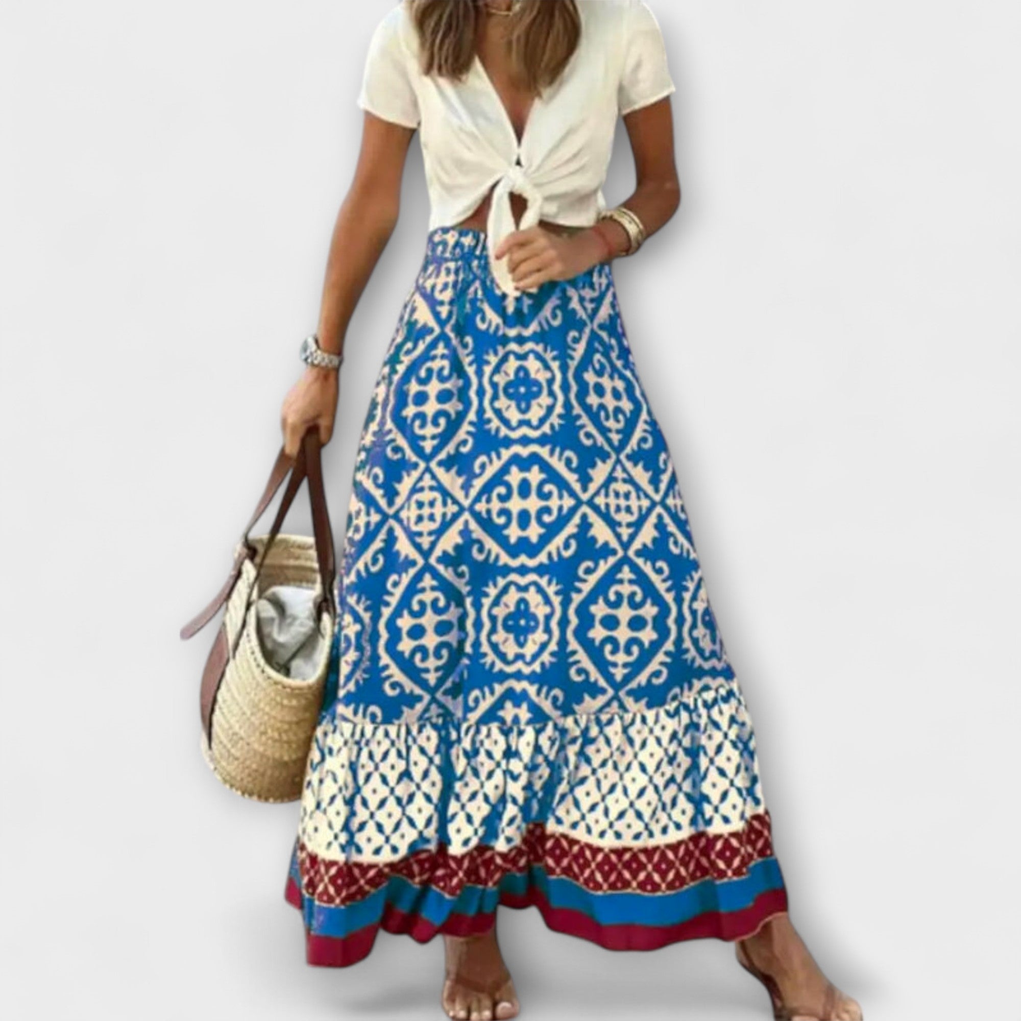 Dagmar - Dames Zomerrok met Hoge Taille