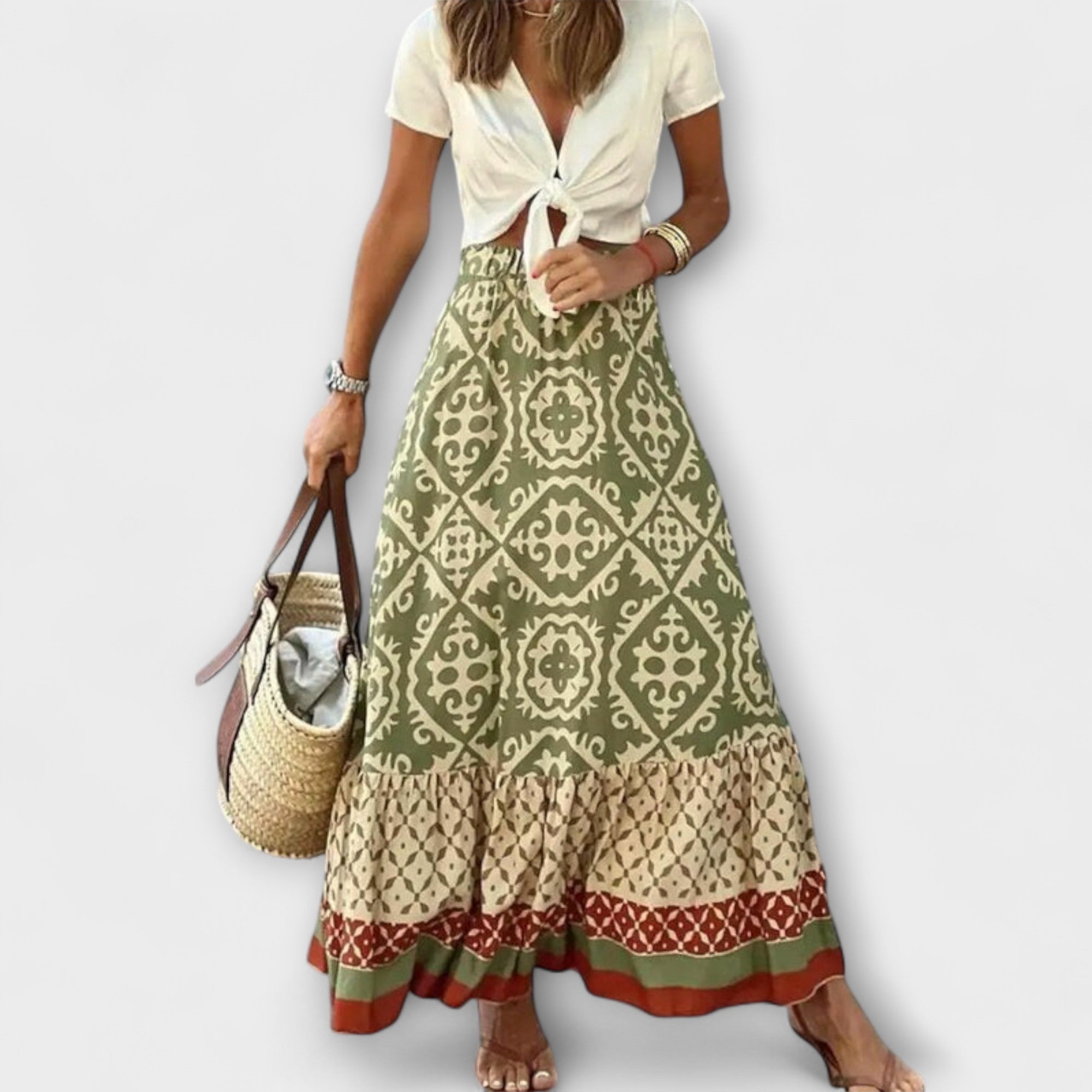 Dagmar - Dames Zomerrok met Hoge Taille